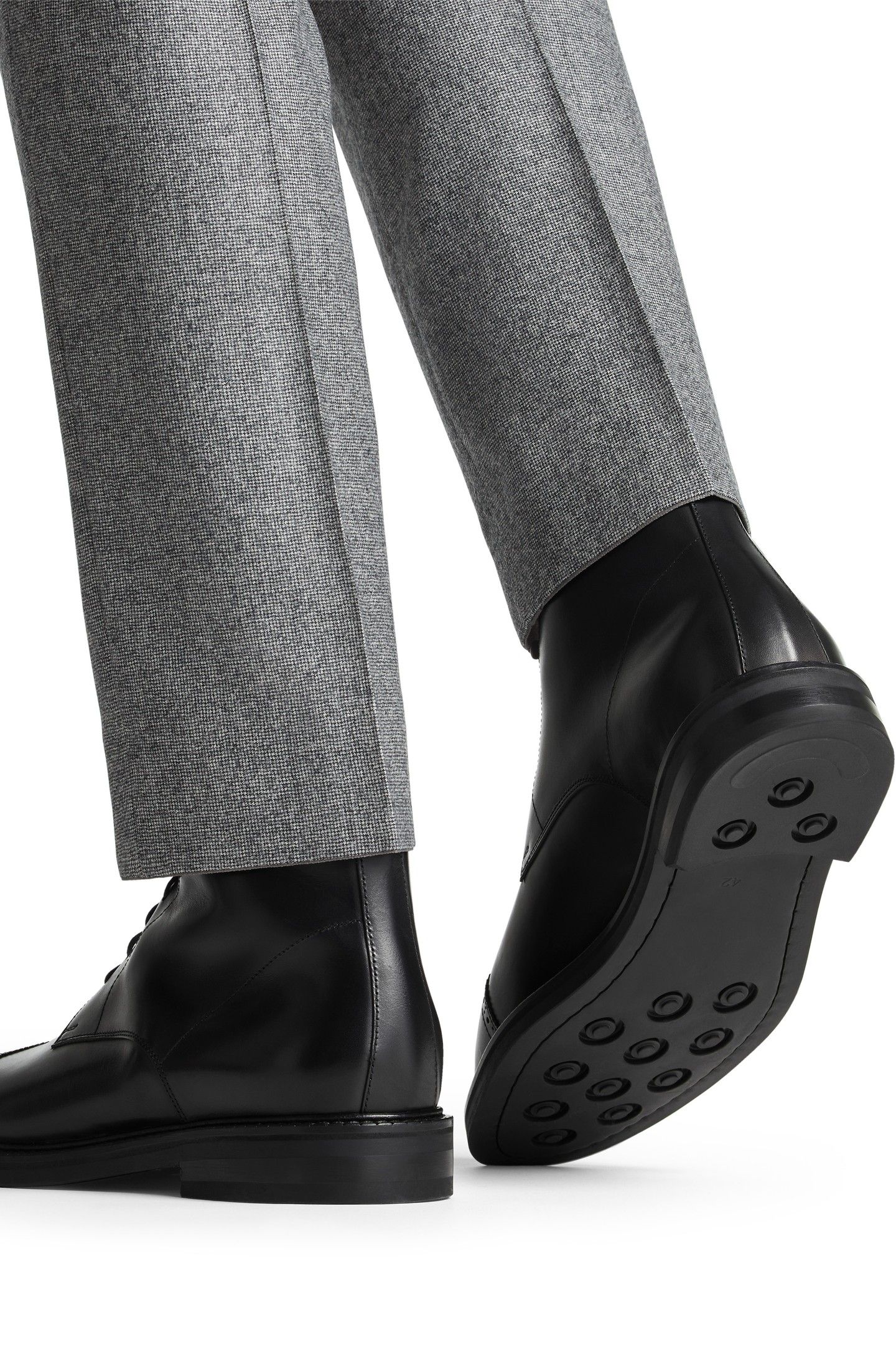 LEATHER-BOOT-BLACK BLACK 4