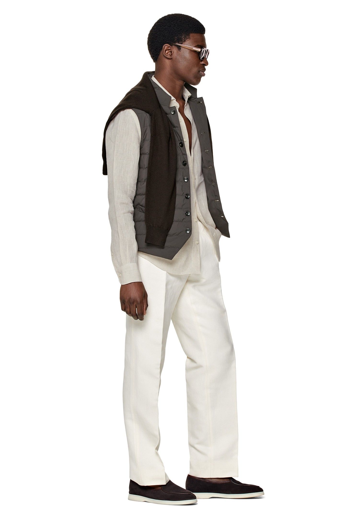 BODYWARMER-BROWN BROWN 4