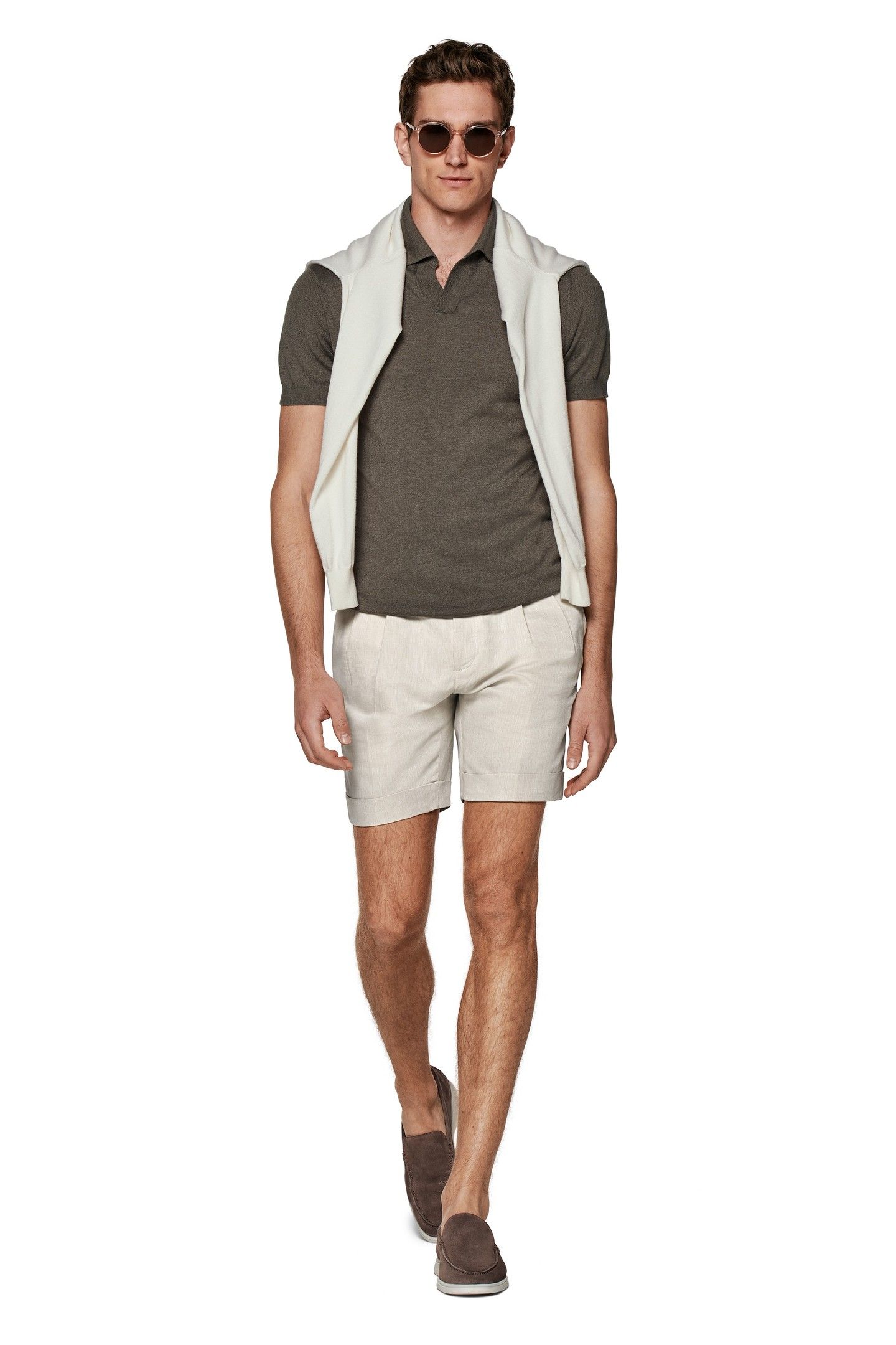 BUTTONLESS POLO LUX TAUPE 2
