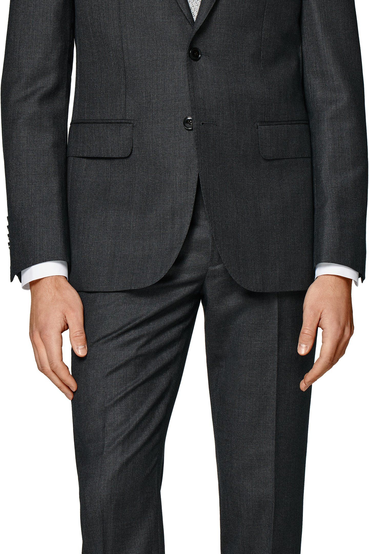 D. GREY PURE WOOL S130 DARK GREY 2
