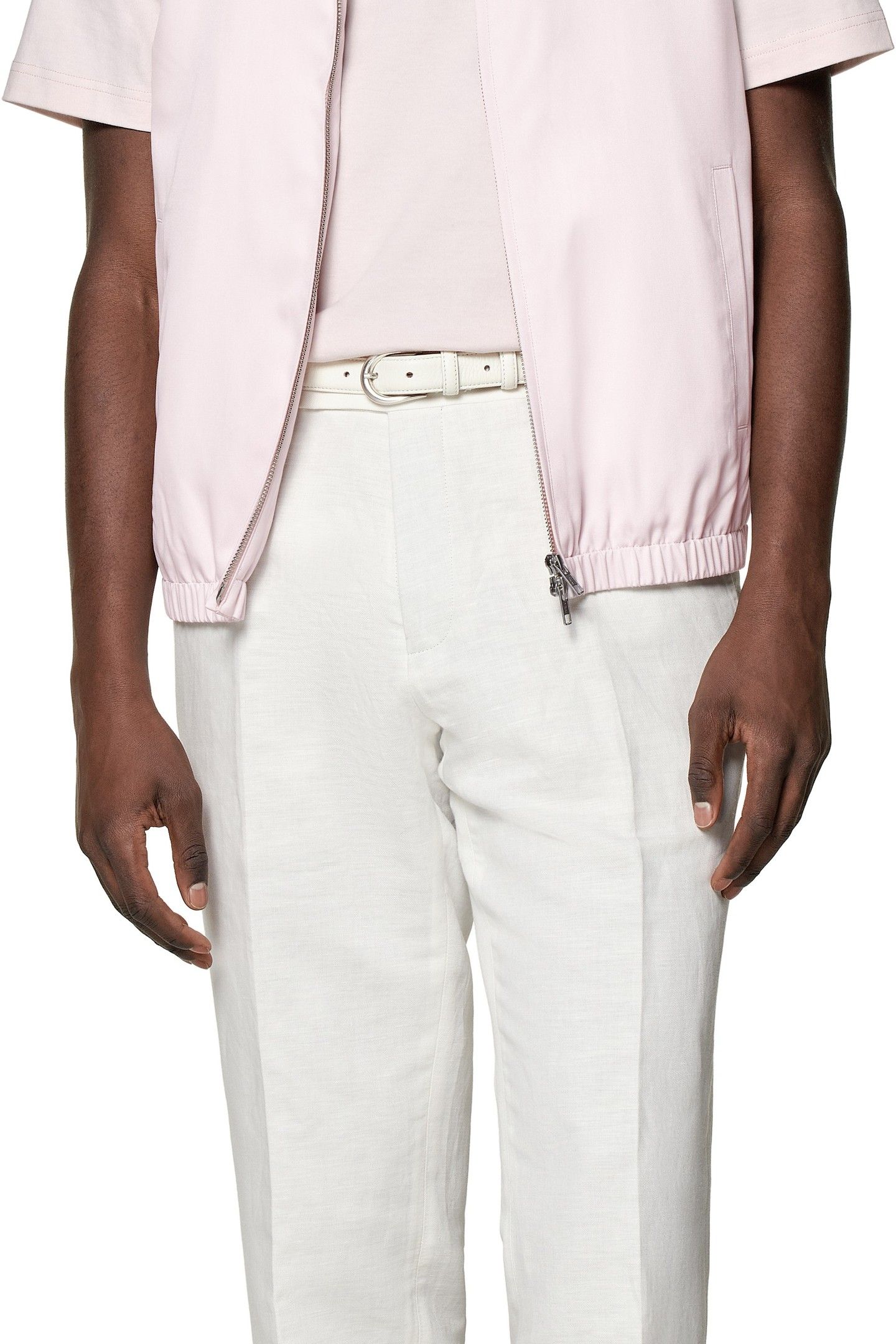 ZIP VEST-LIGHT PINK-PURE SILK LIGHT PINK 8