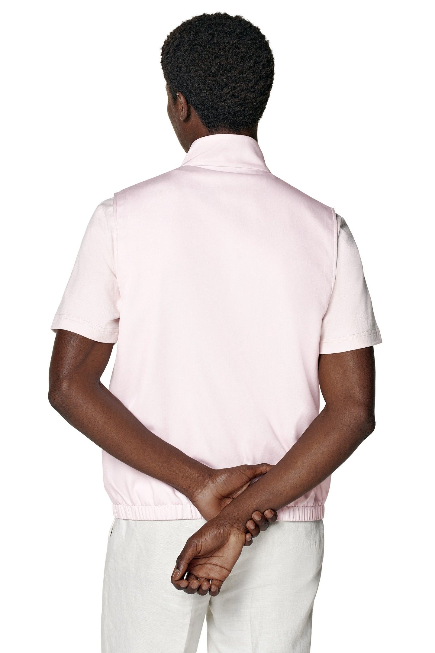 ZIP VEST-LIGHT PINK-PURE SILK LIGHT PINK 3