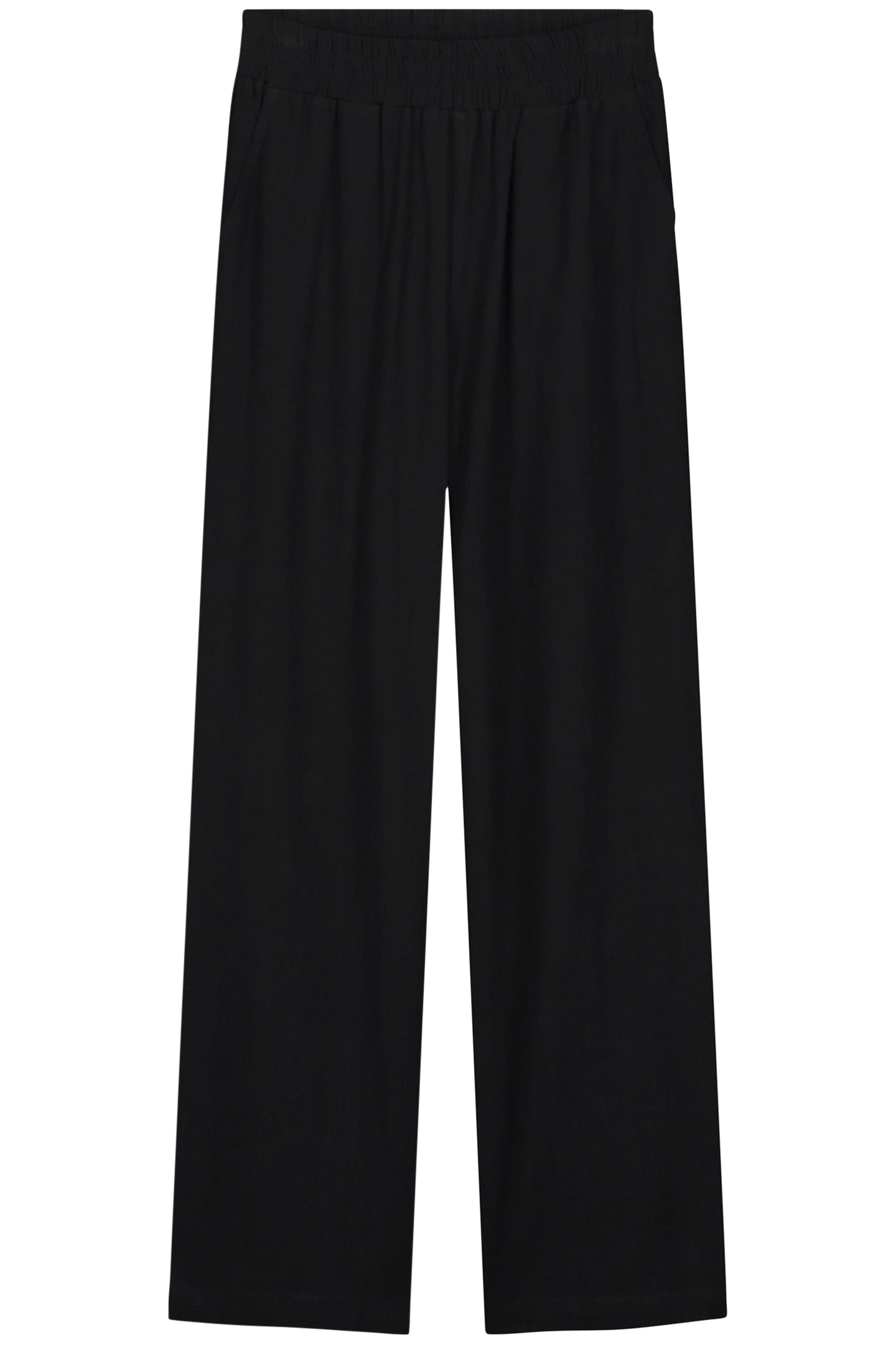 NOUS SOMMES LABELS – LENNIE LINEN PANTS BLACK 1