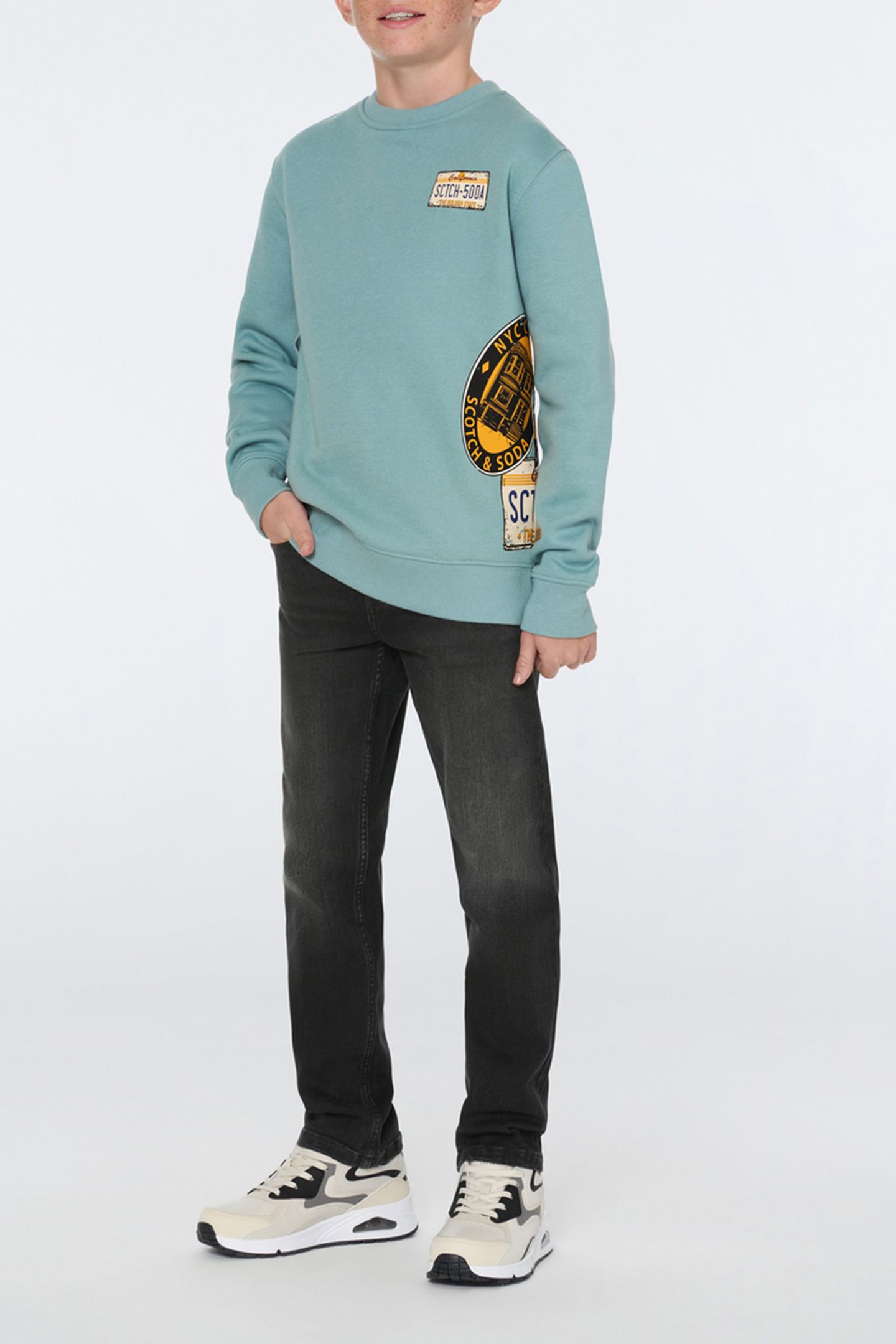 BOYS 5 PKT LOOSE TAPERED FIT JEAN BLACK NIGHT 3