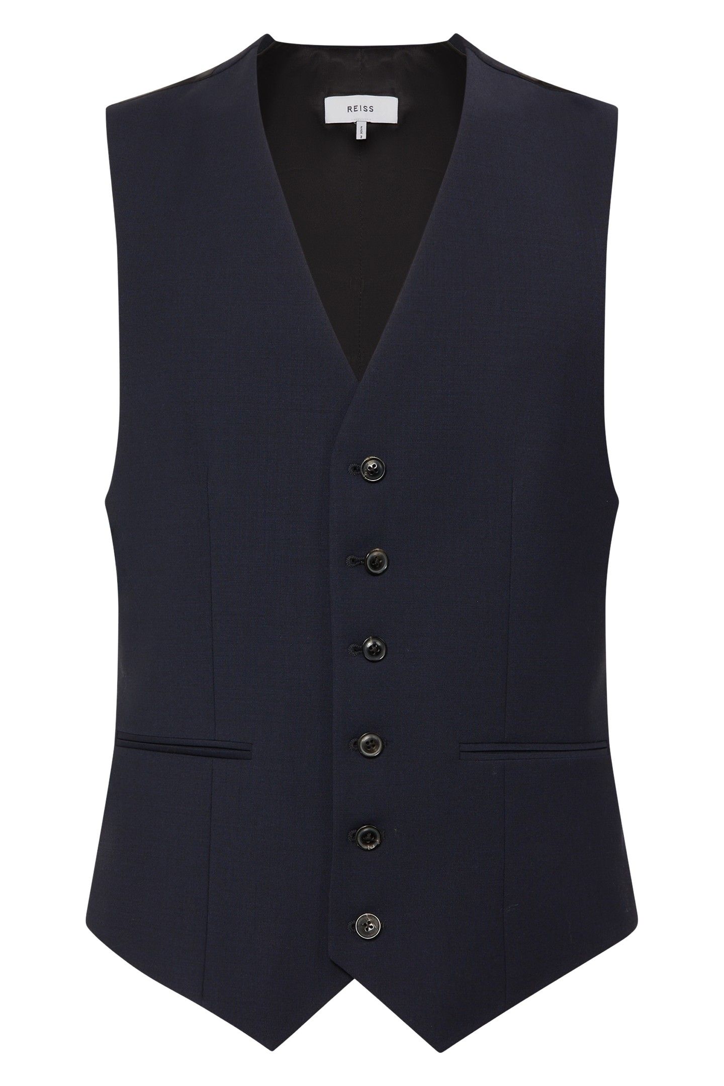 TRAVEL PLAIN WEAVE MODERN WAISTCOAT NAVY 8