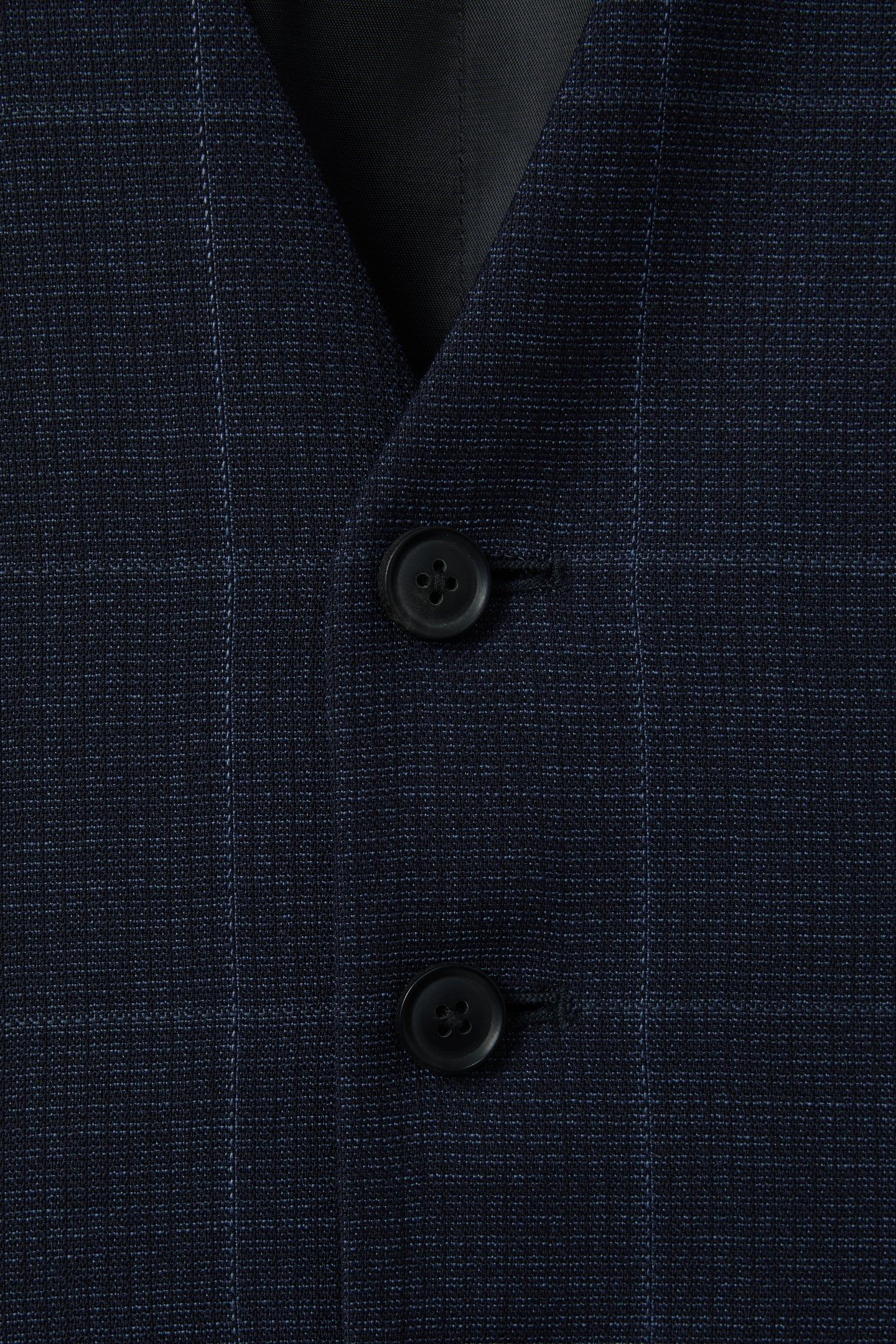 WINDOWPANE HORSESHOE WAISTCOAT NAVY 6