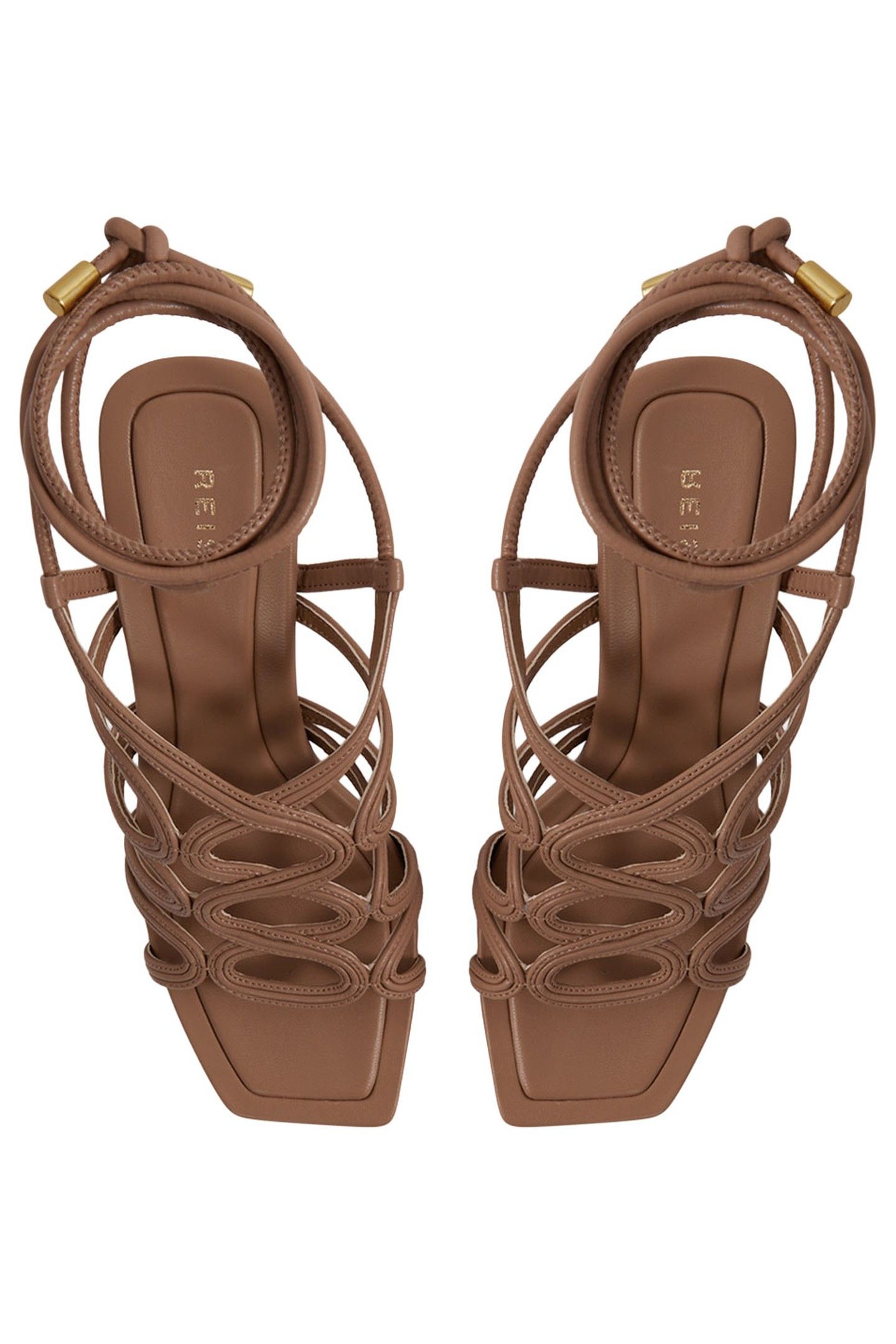 ROPE STRAP HEELED SANDAL BLACK 3