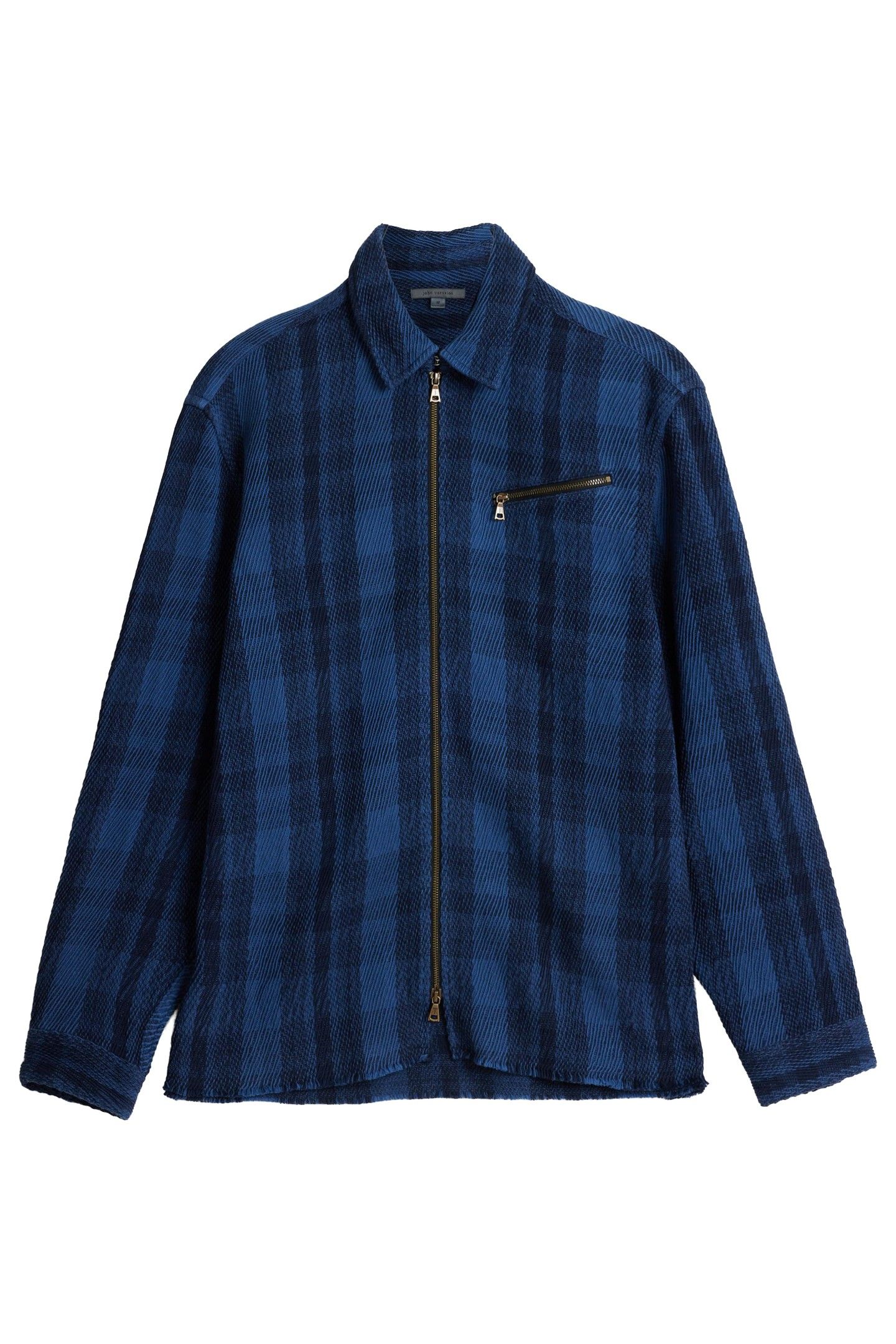 LS ROBBINS YARN DYE SPORT SHIRT OCEAN BLUE 2