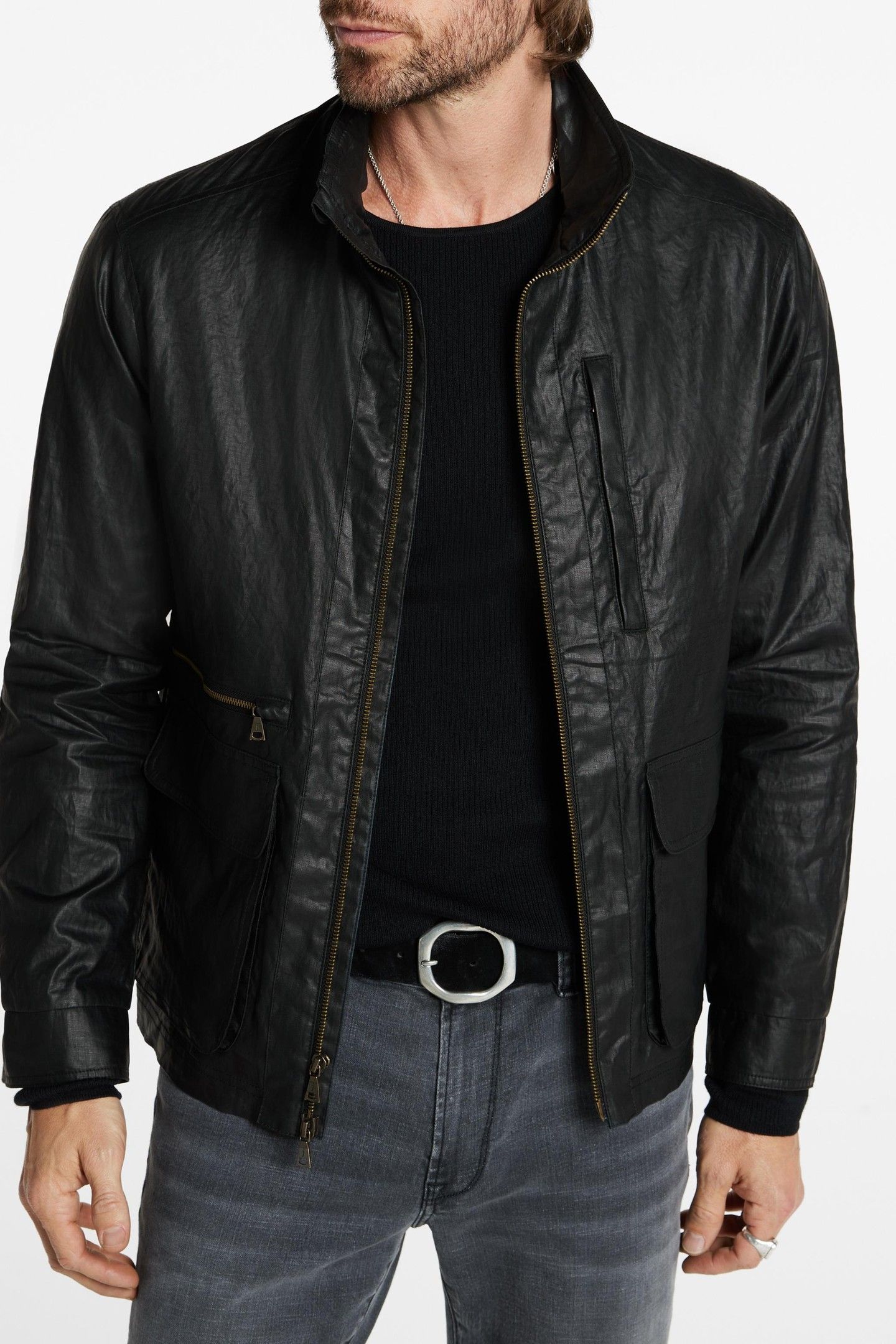 IRVING JACKET ZIPPER CLOSURE BLACK 1
