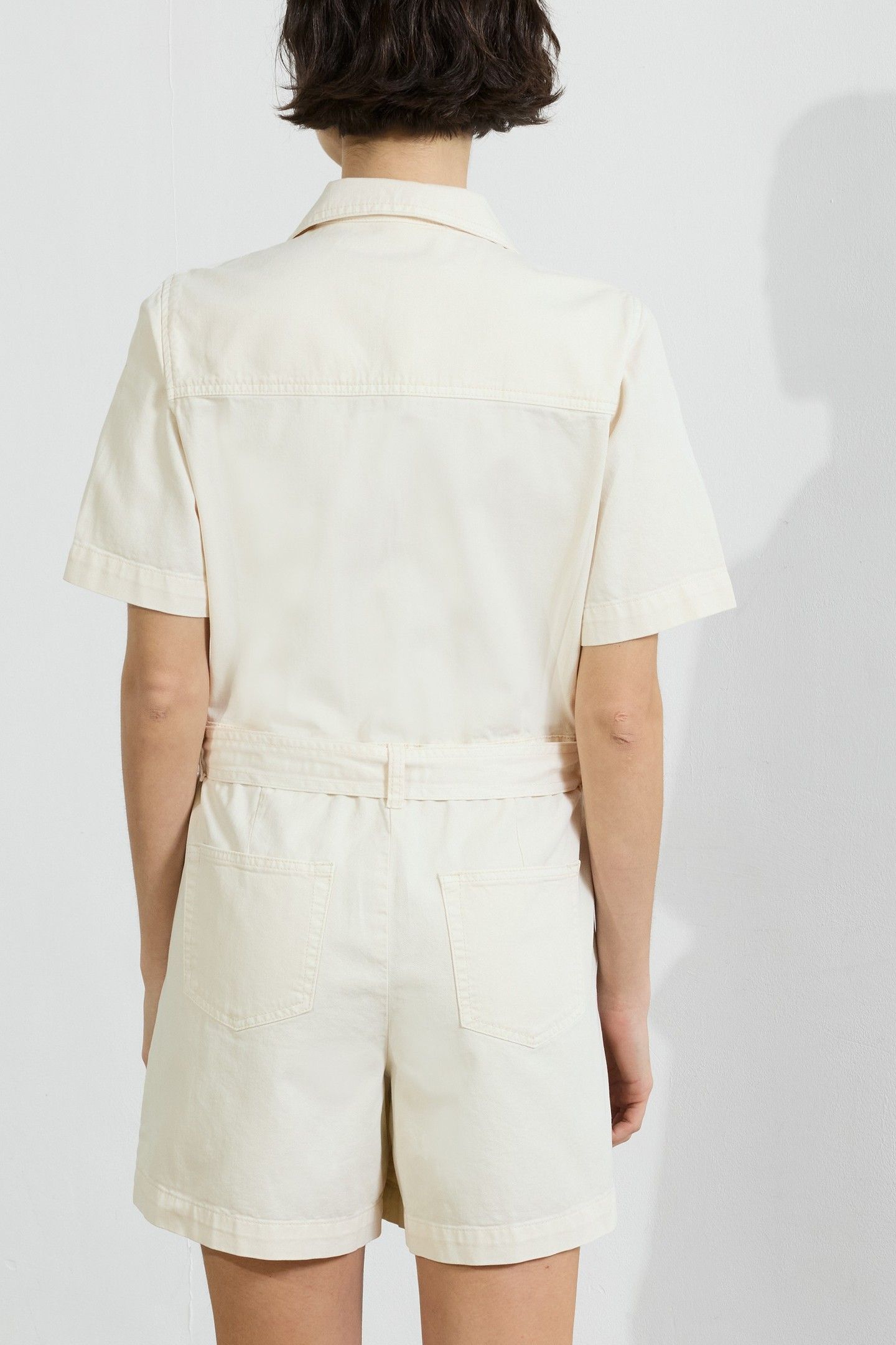 DANA DENIM SS PLAYSUIT ECRU 6