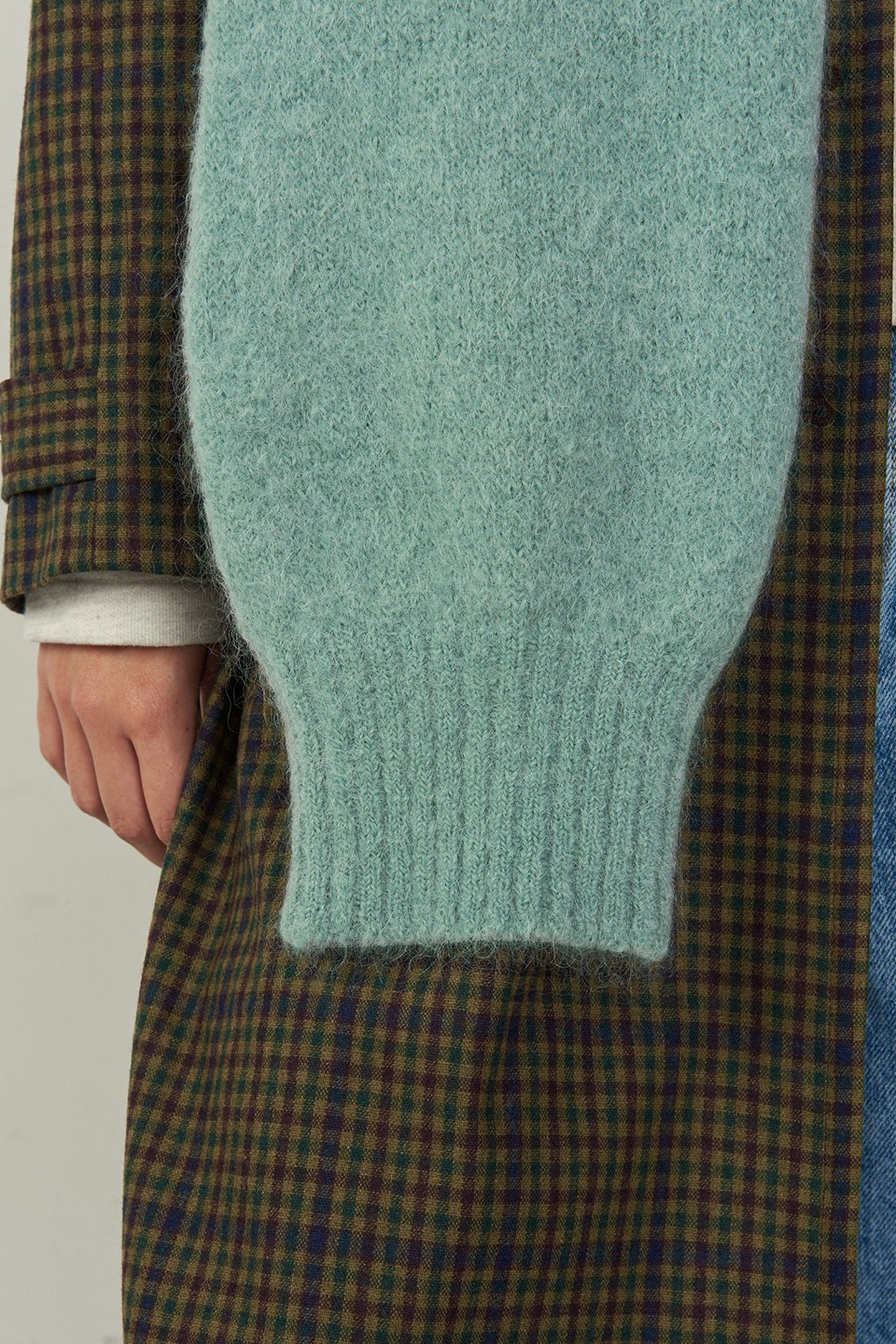 MOHAIR SCARF ALOE VERA 5