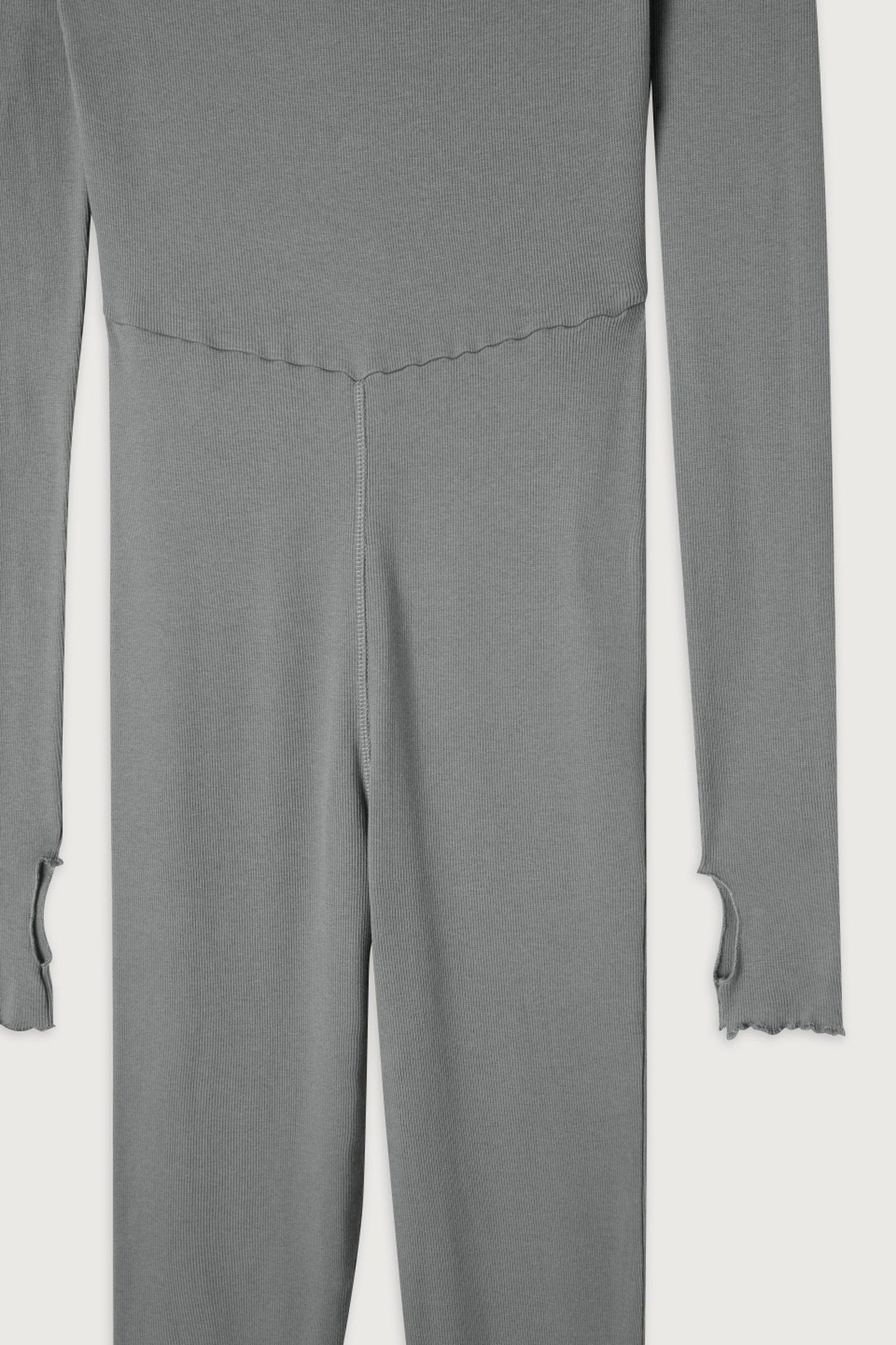 MID-LENGTH BOAT NECK PANTS JUMPSUIT FOGGY 6