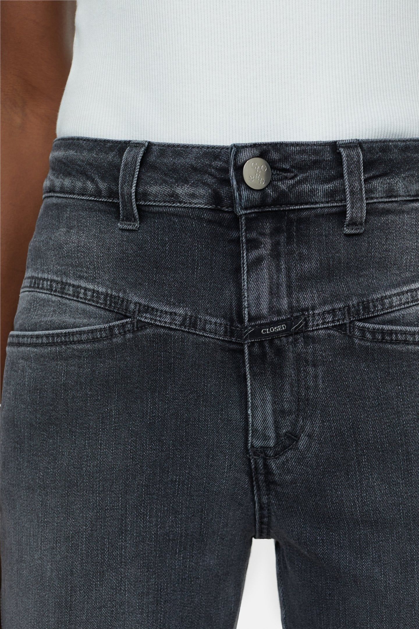 PEDAL PUSHER JEANS MID GREY 6