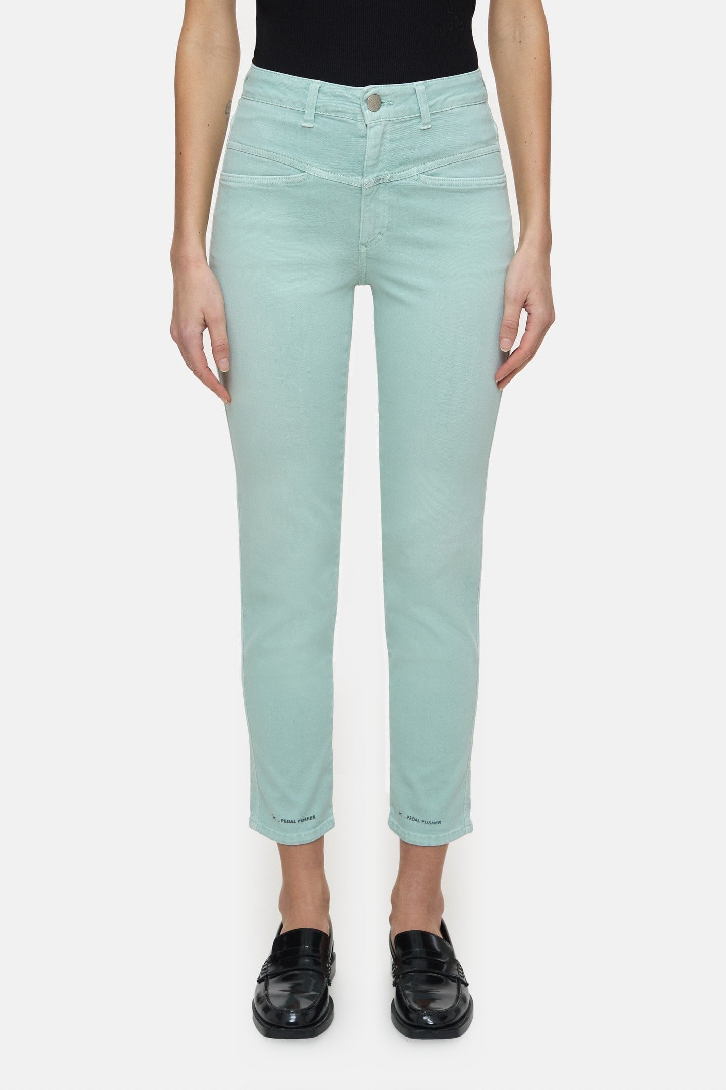 PEDAL PUSHER JEANS SAGE TEA 1