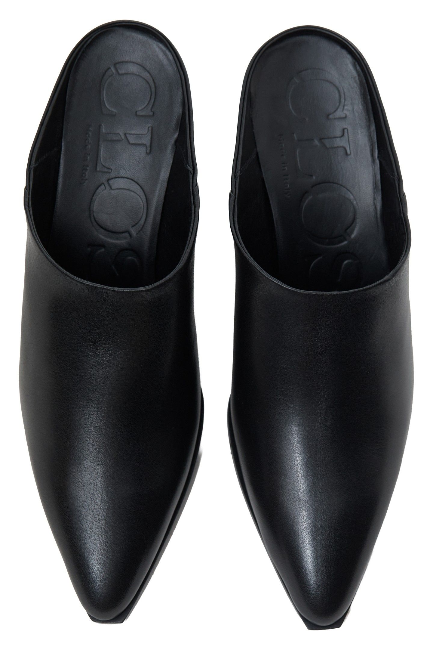 WEDGE MULE SHOES BLACK 5