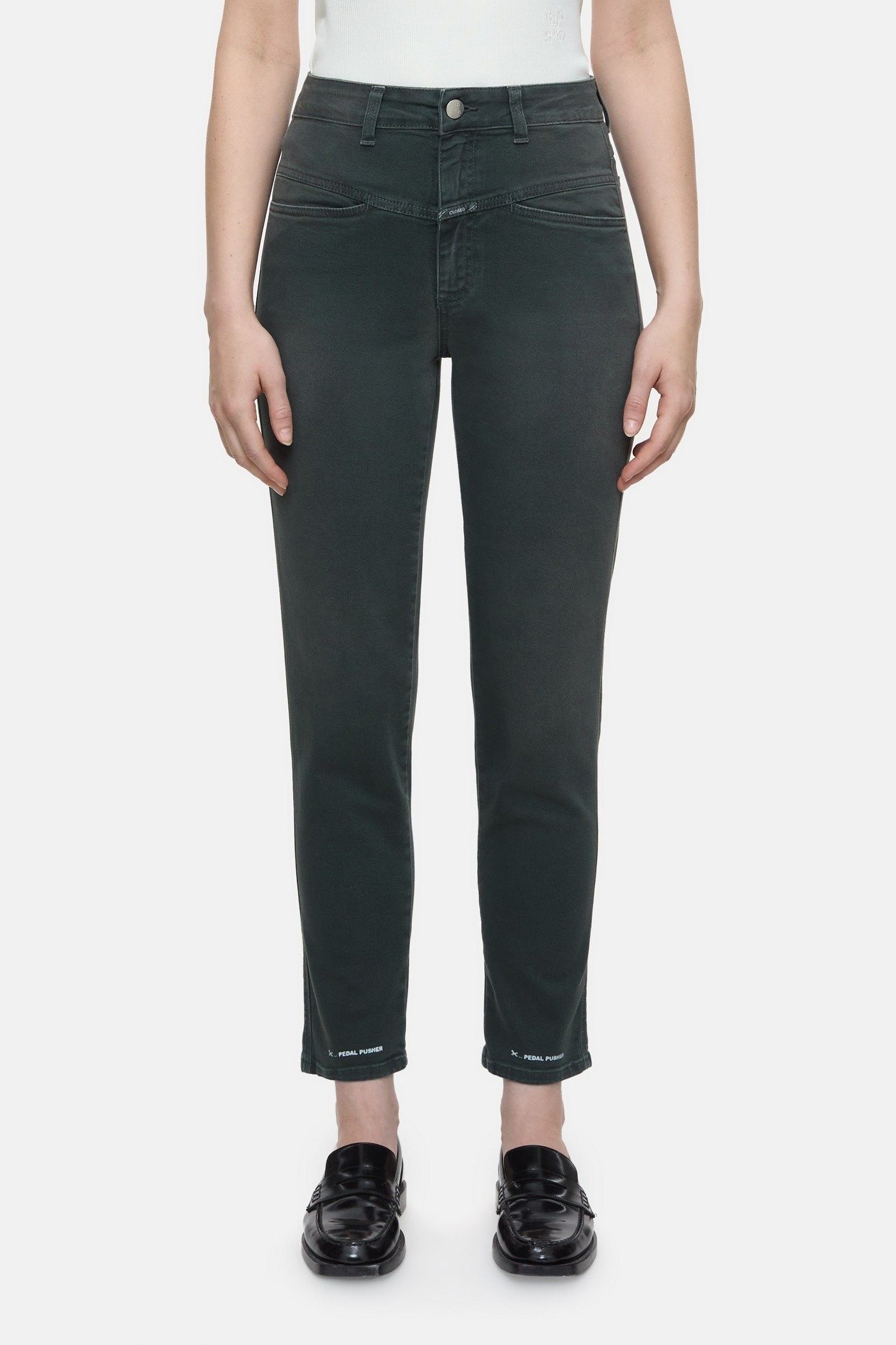 PEDAL PUSHER JEANS PINI GREEN 1
