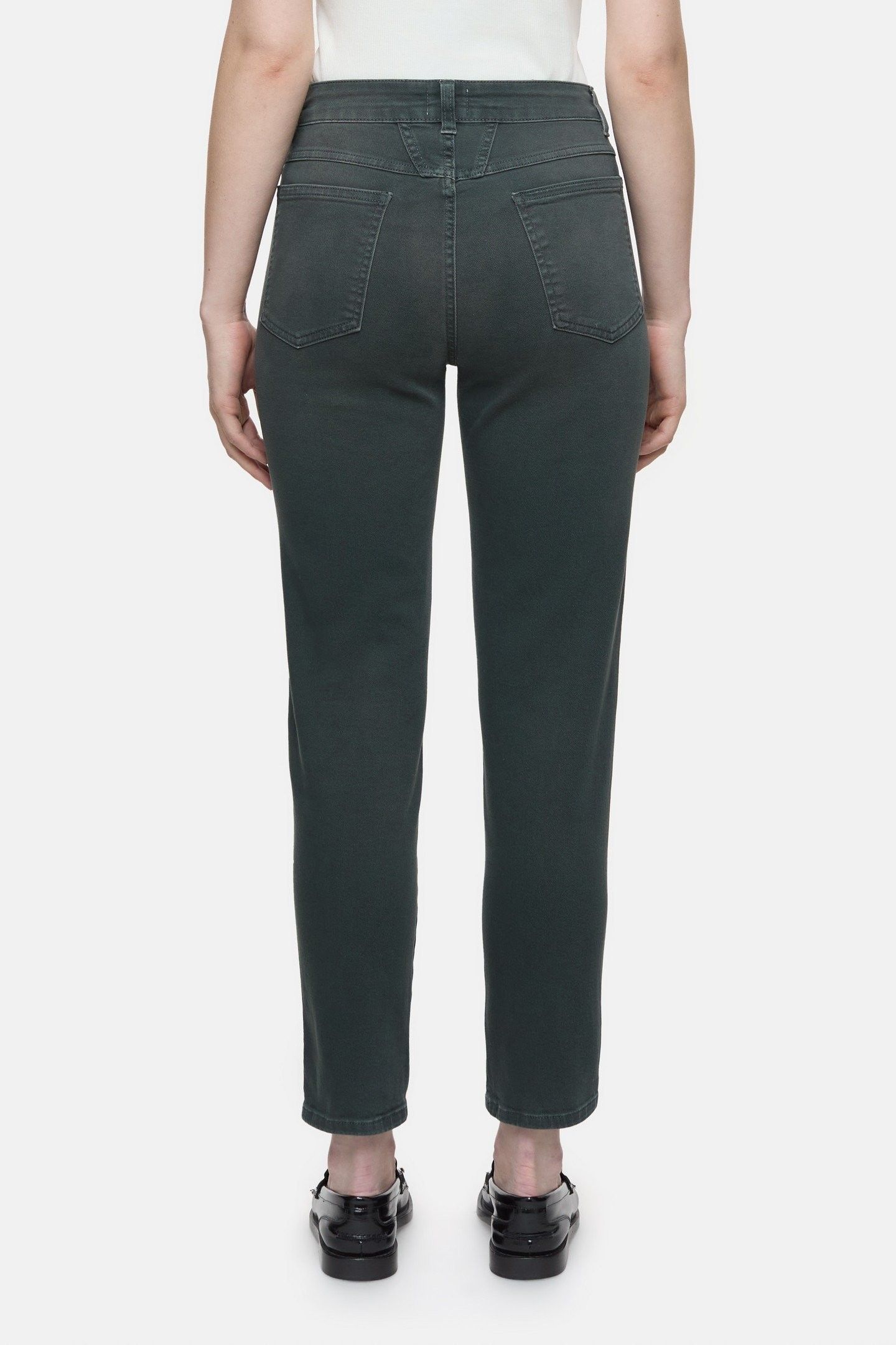 PEDAL PUSHER JEANS PINI GREEN 2