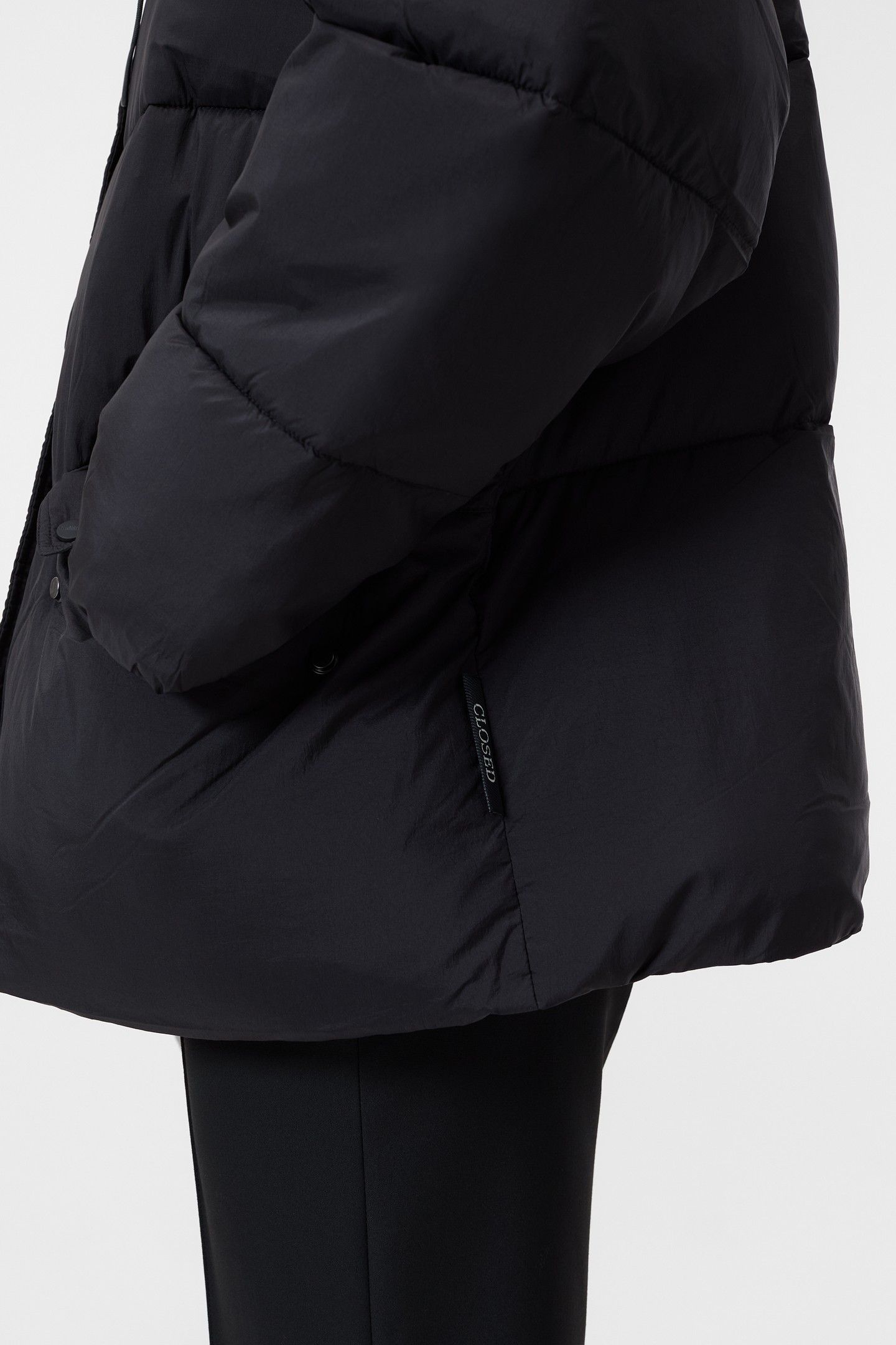 CROPPED PUFFER JACKET BLACK 5
