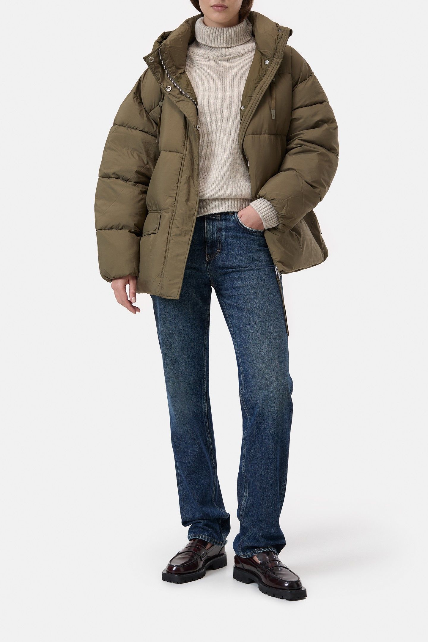 CROPPED PUFFER JACKET VER GREEN 2