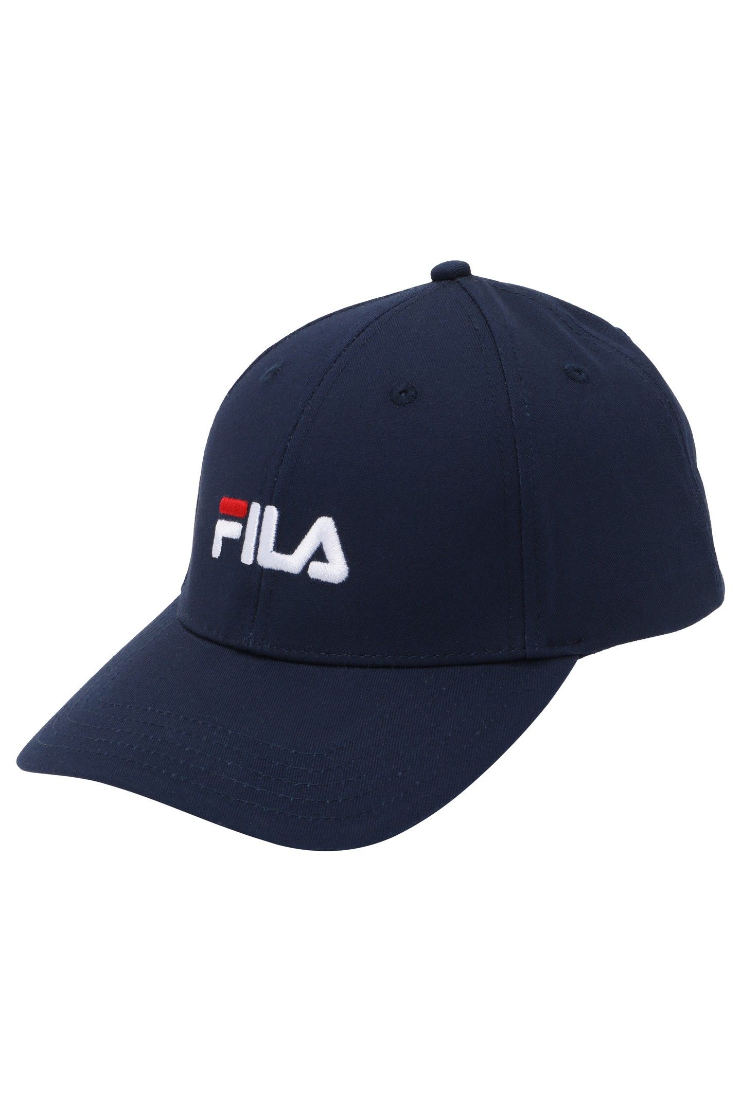 UNISEX BRASOV 6 PANEL CAP WITH LINEAR LOGO - STRAP BACK BLAC 1