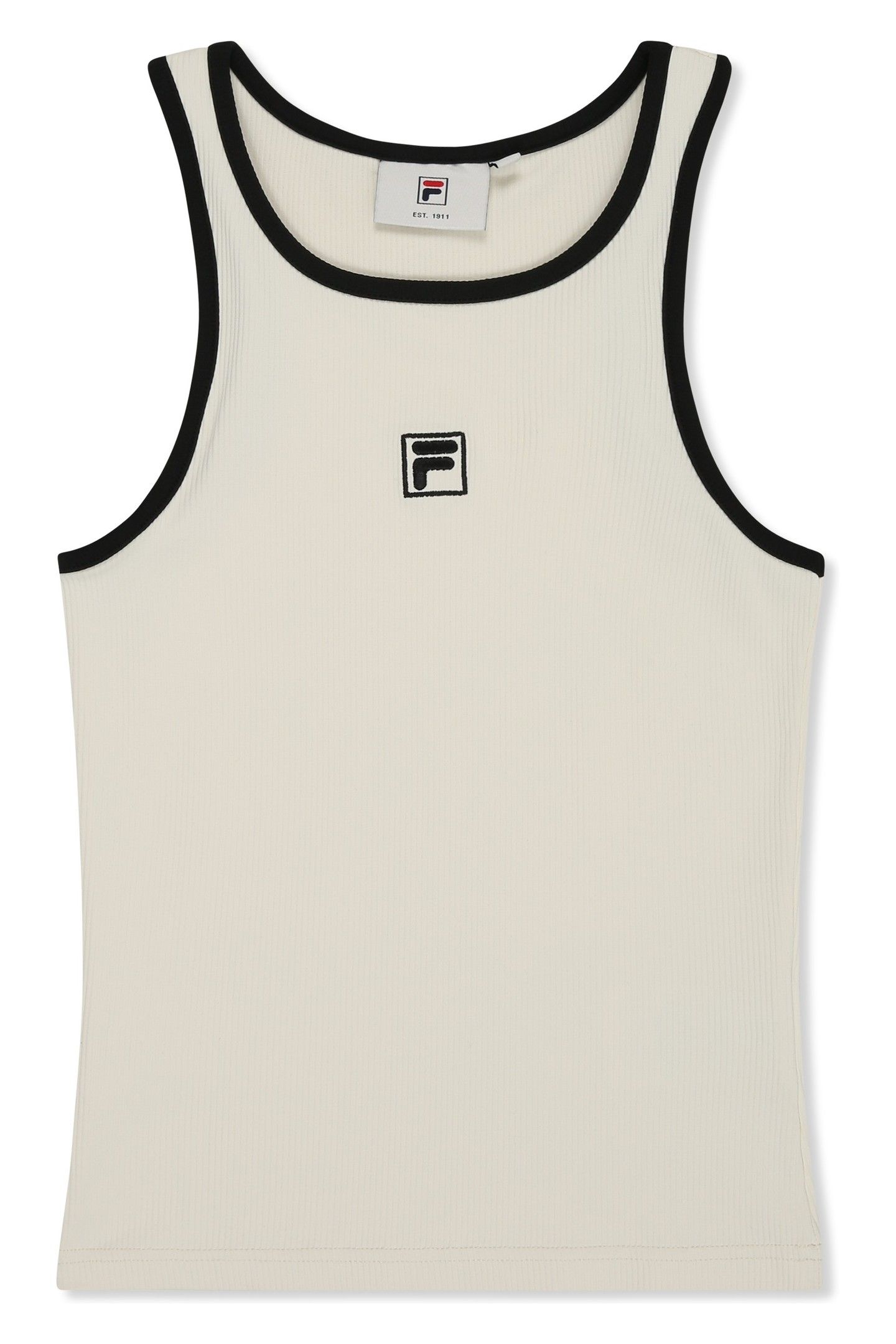 BELLAGIO TIGHT RIBBED RACER TANK EGRET 7
