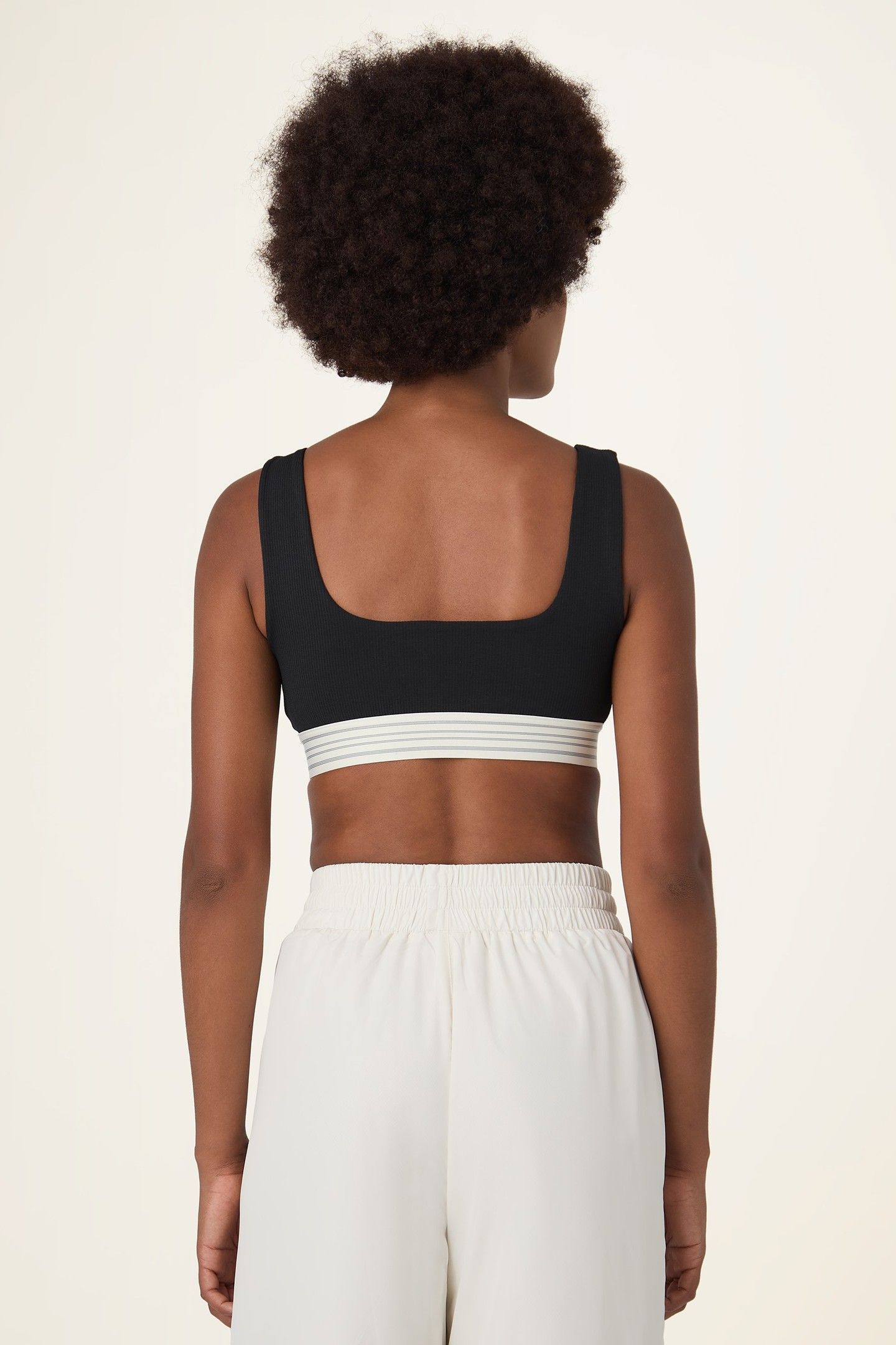 BELLAGIO RIBBED BRA TOP BLACK 4