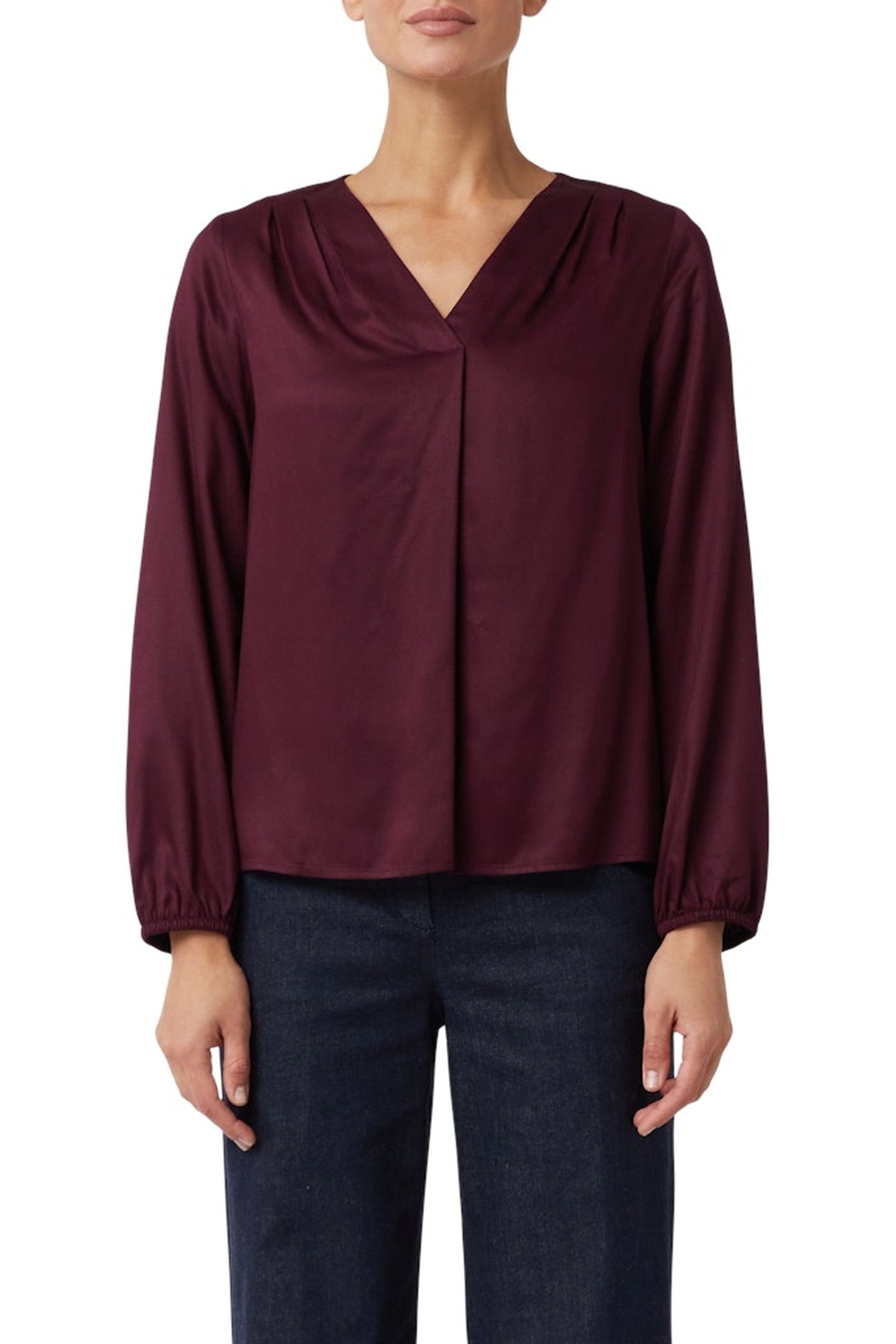 COMMA BLOUSES BURGUNDY 1