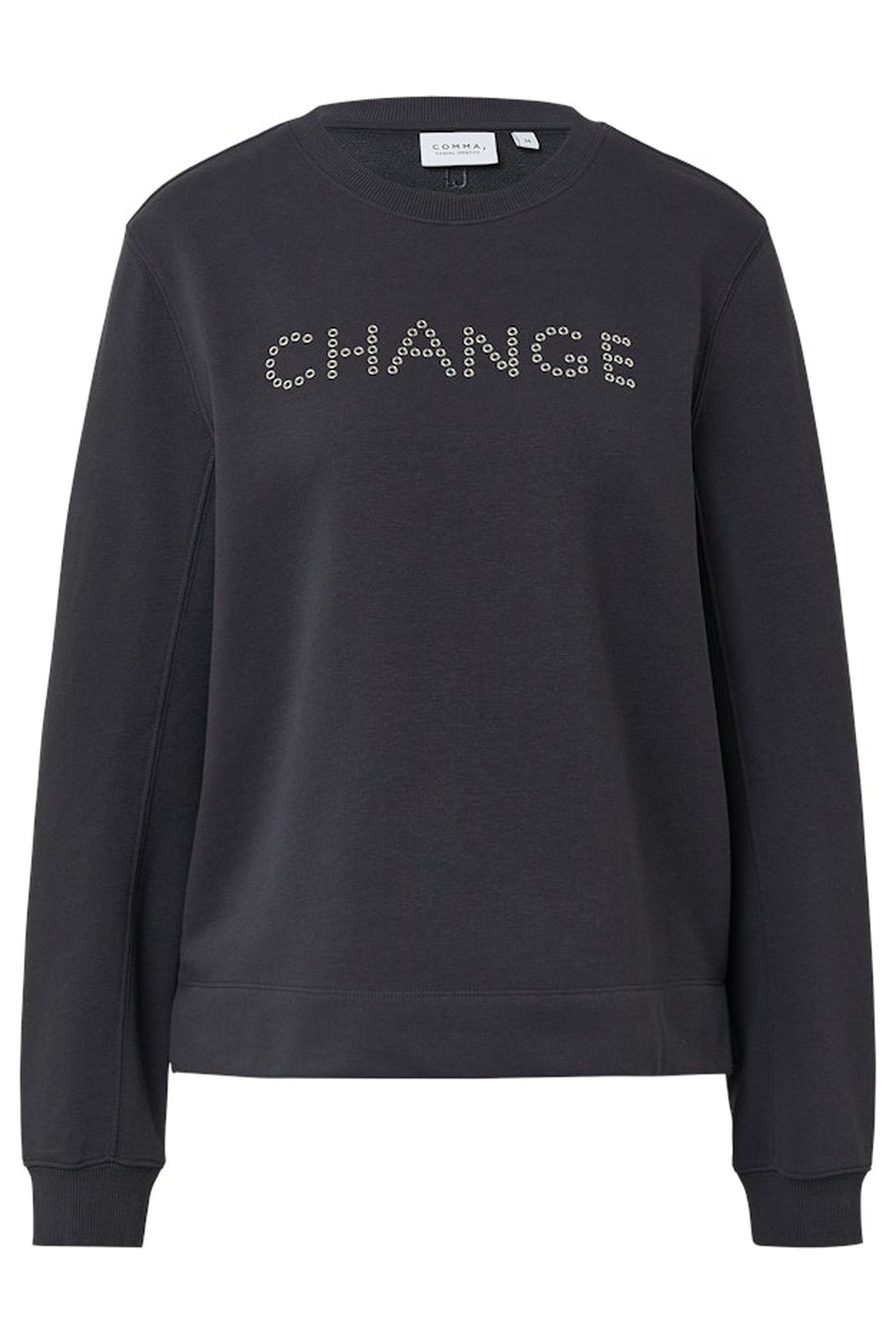 COMMA SWEATSHIRTS GREY/BLACK 4