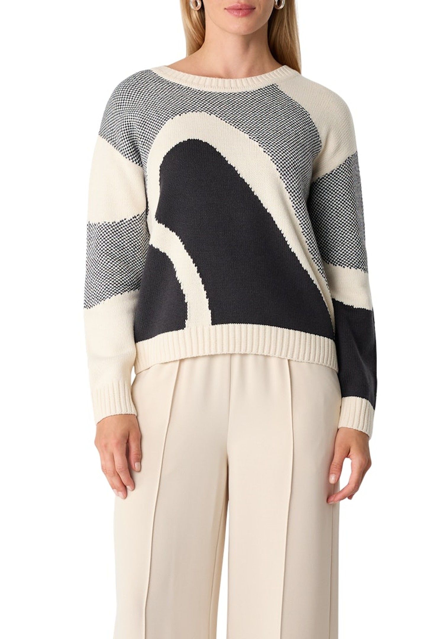 COMMA PULLOVER WHITE MULTI 1