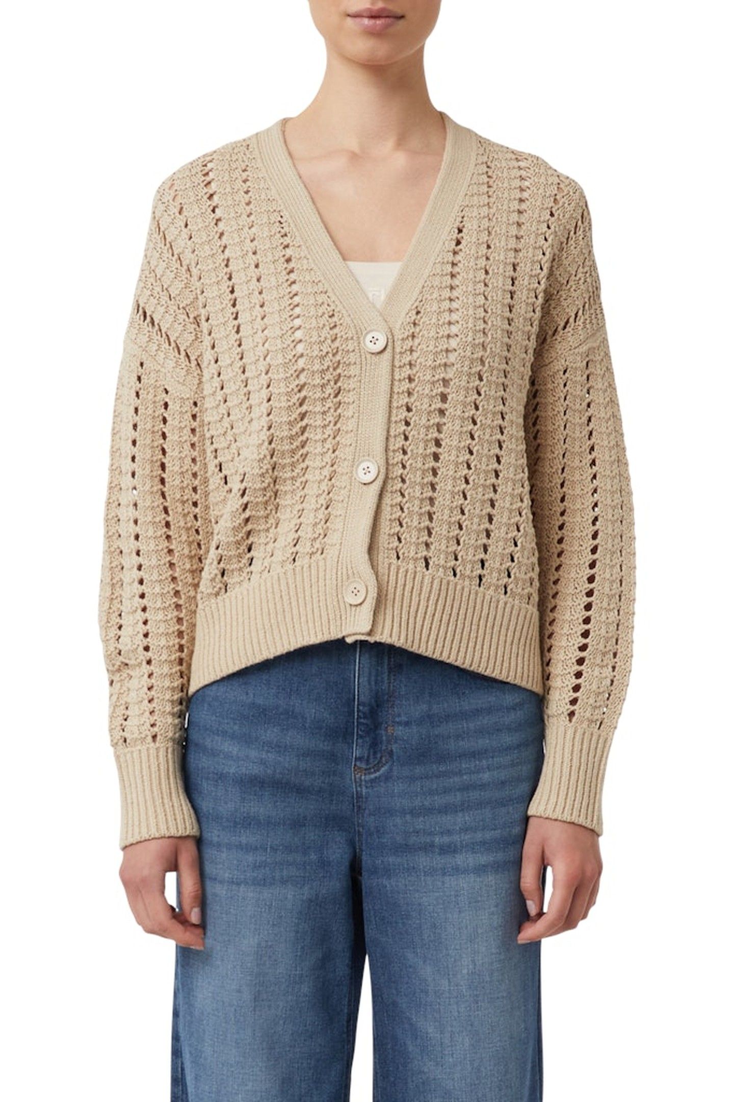COMMA CARDIGAN BEIGE 1