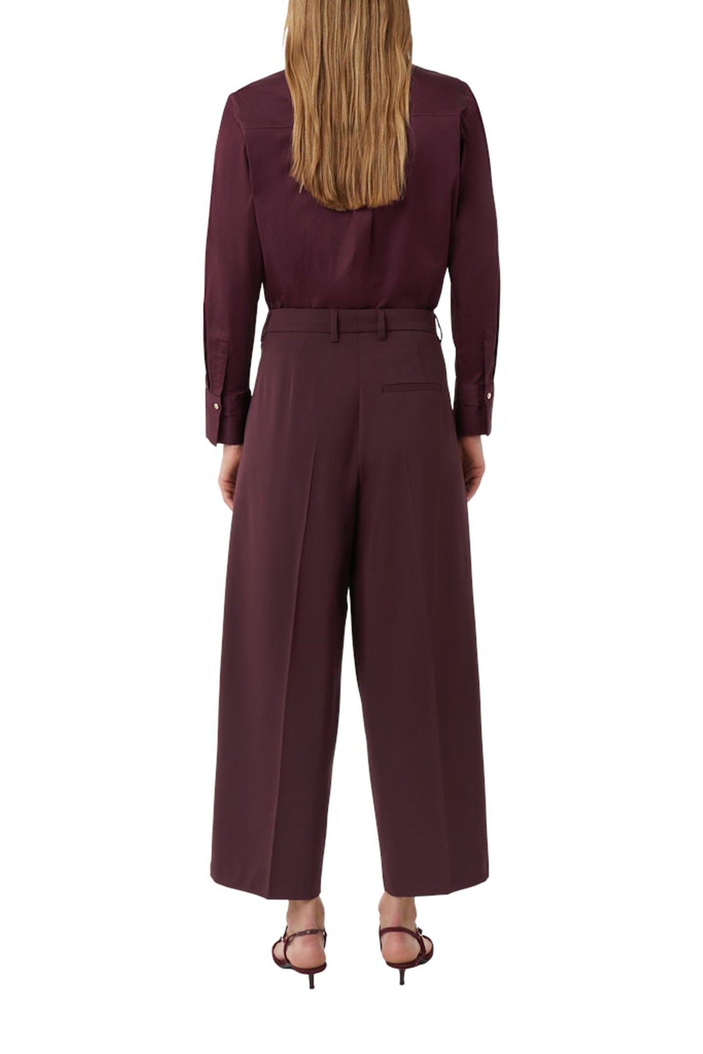 COMMA PANTS BURGUNDY 3