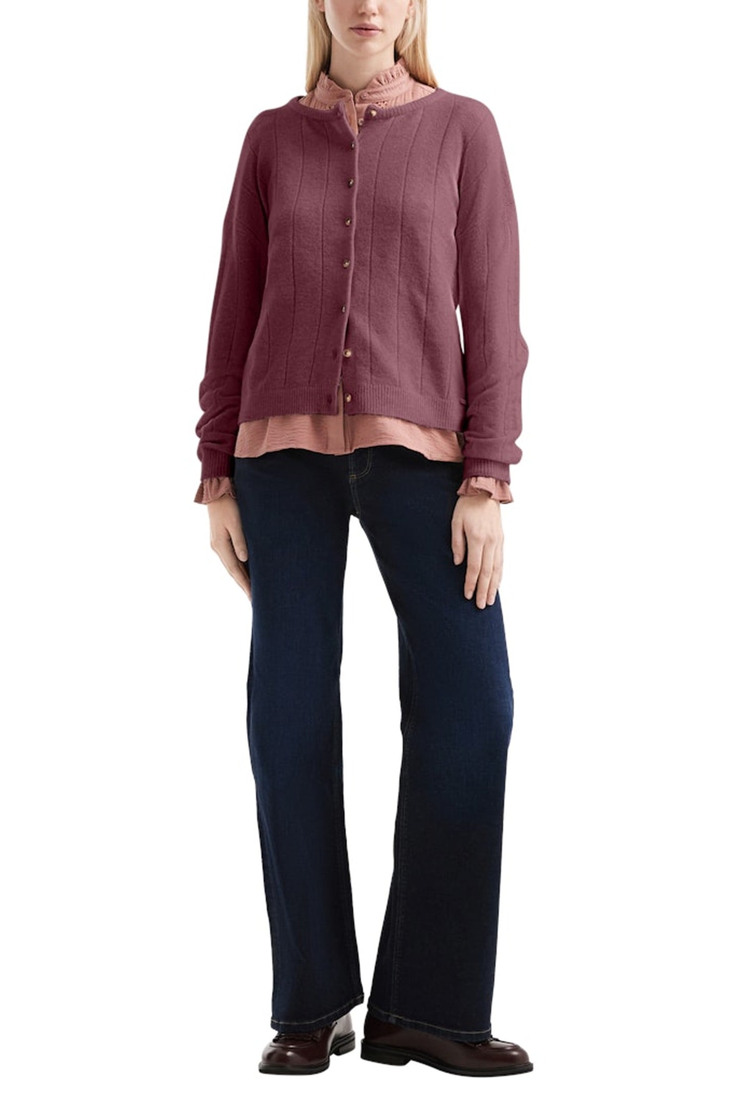 S.OLIVER-QS CARDIGAN BURGUNDY 2