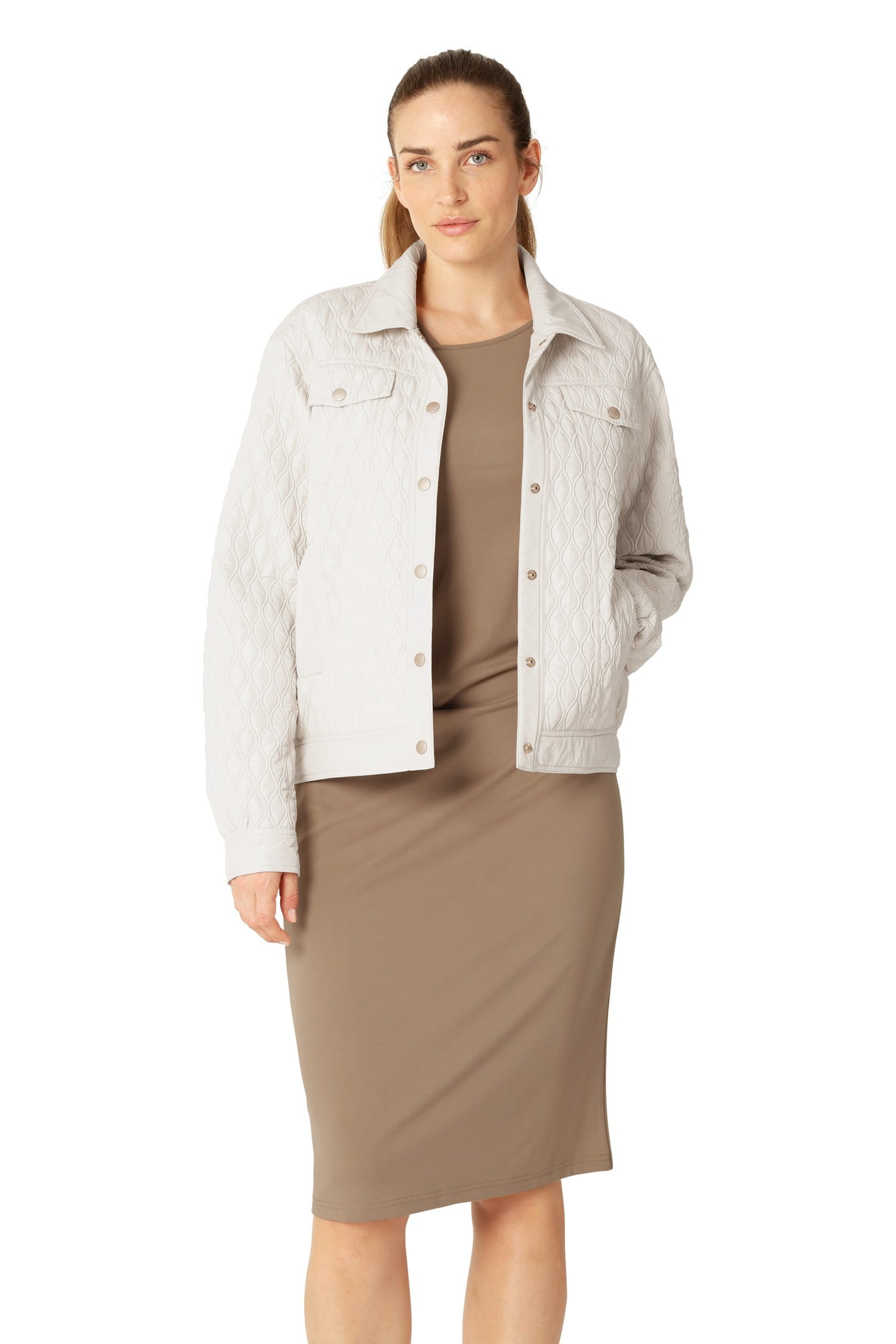 ALLY03 QUILT JACKETS MILK CREME 2