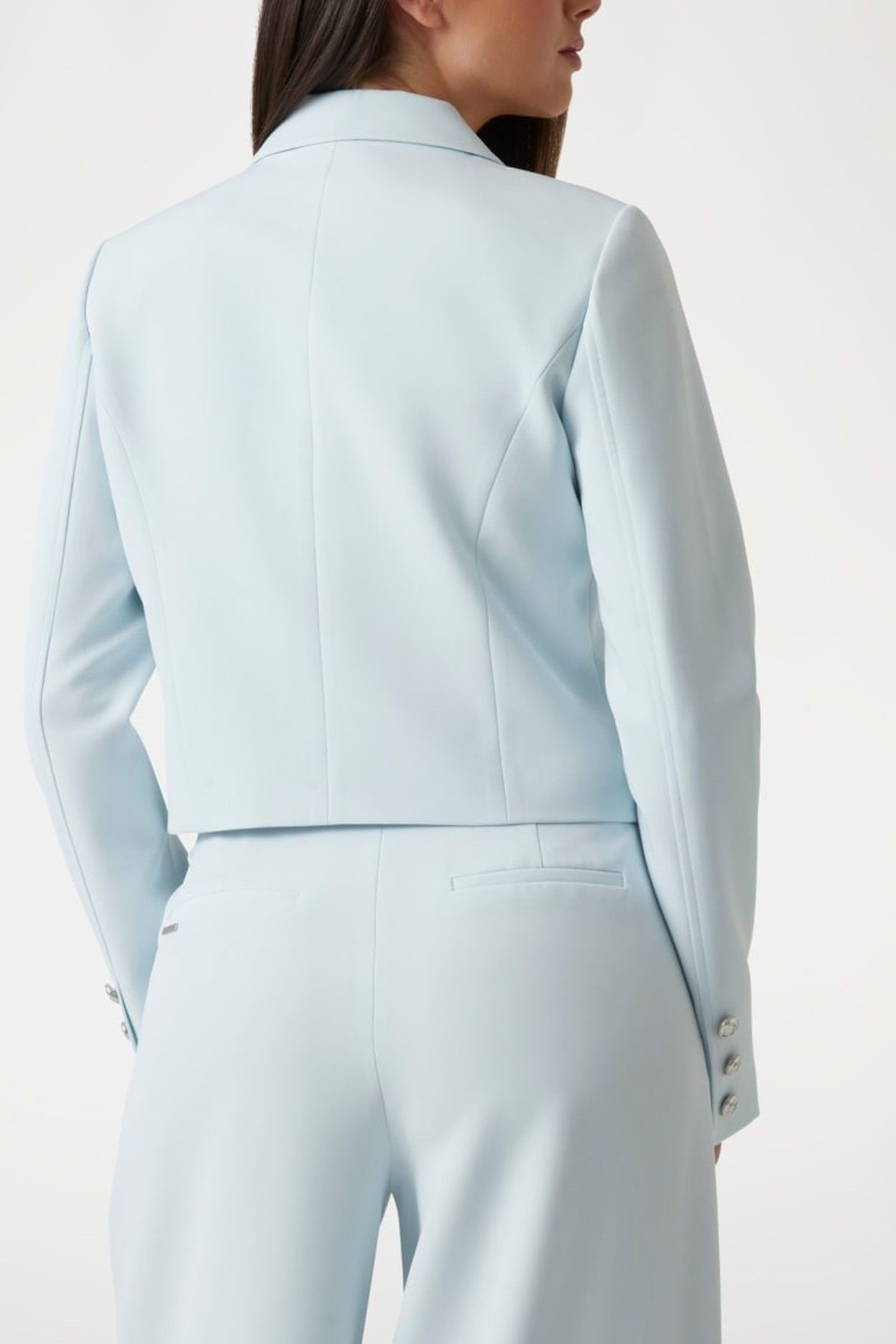 GUESS ECO ANDREE CROP BLAZER SKY HIGH 4