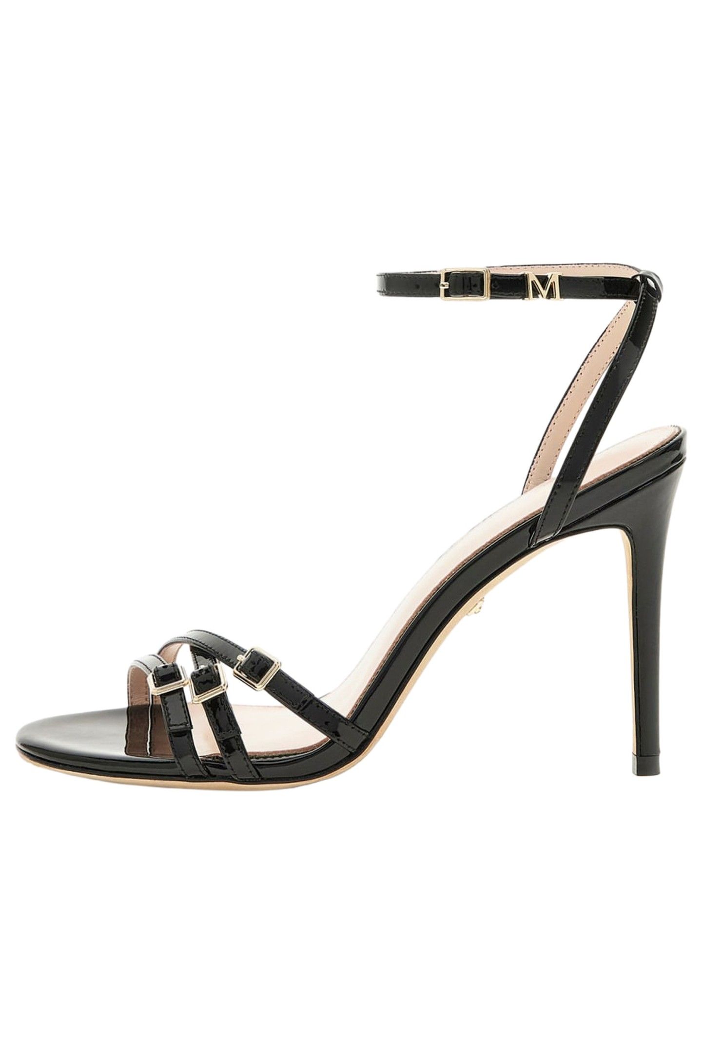 MARCIANO BY GUESS STRAPPY BUCKLE SANDA JET BLACK 1