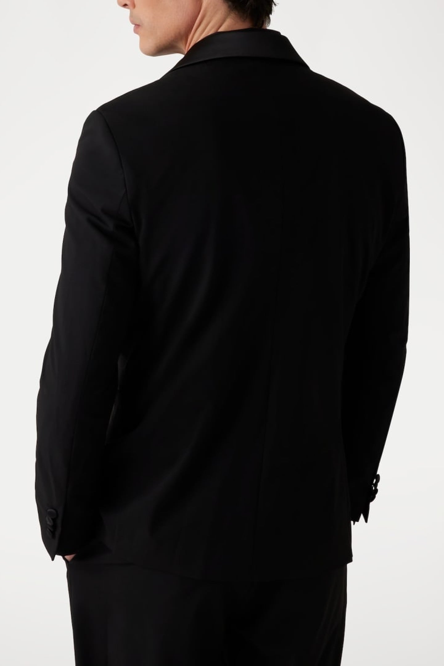 MARCIANO BY GUESS ALAIN 2B PEAK BLAZER JET BLACK A996 3