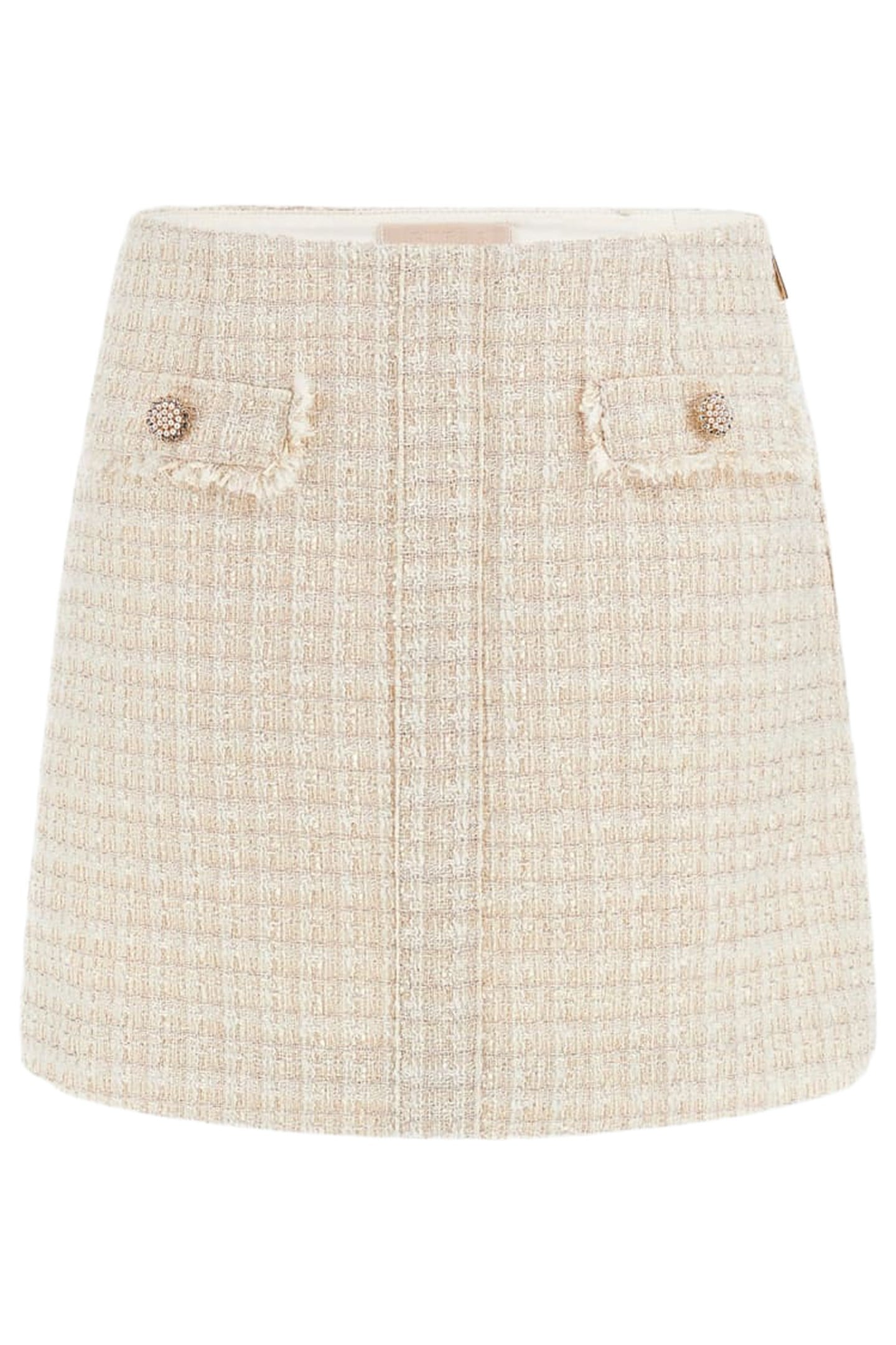 GUESS ECO DAPHNEE MINI FLAP SK CREAM TWEED COMBO 8