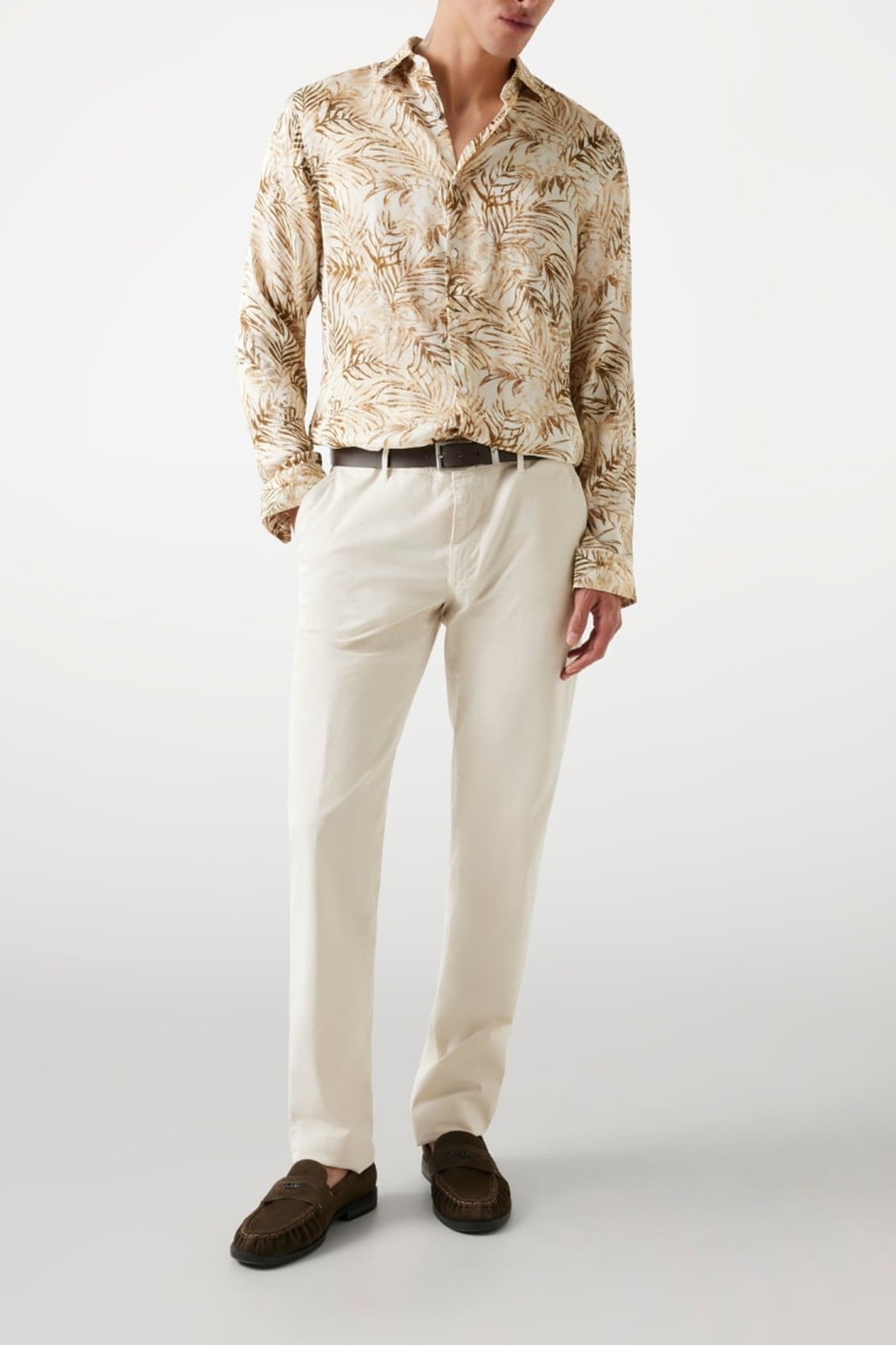 MARCIANO BY GUESS BENNY NEW COLLAR PAU ECRU SAND FOLIAGE PR 3