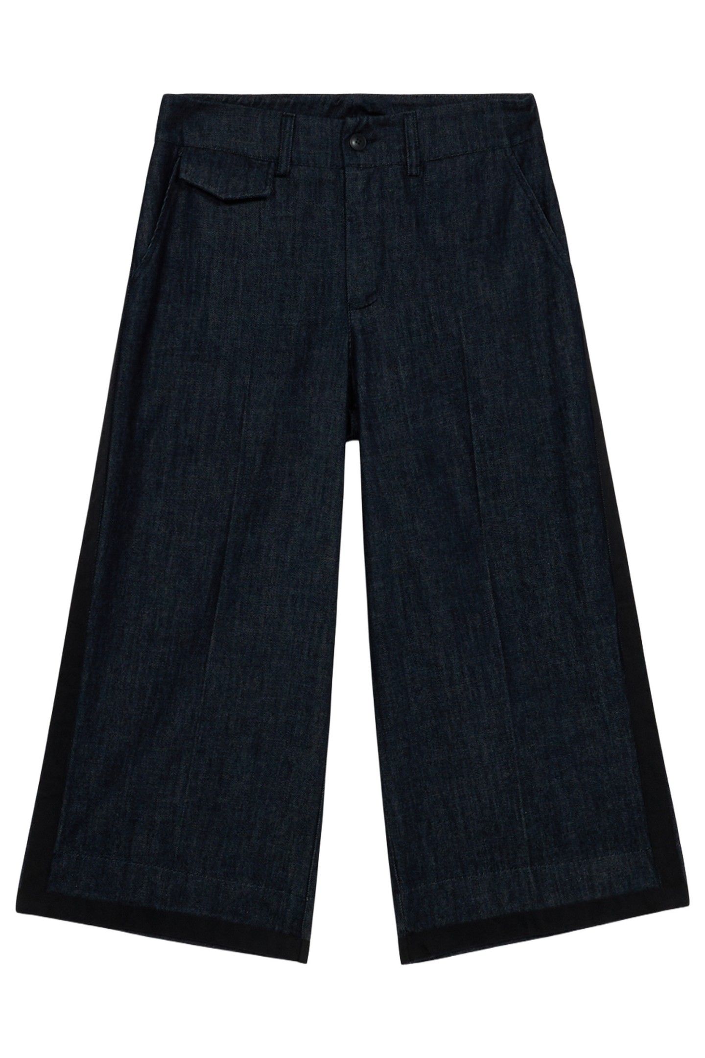 CROPPED WIDE-LEG JEANS BLUE 2