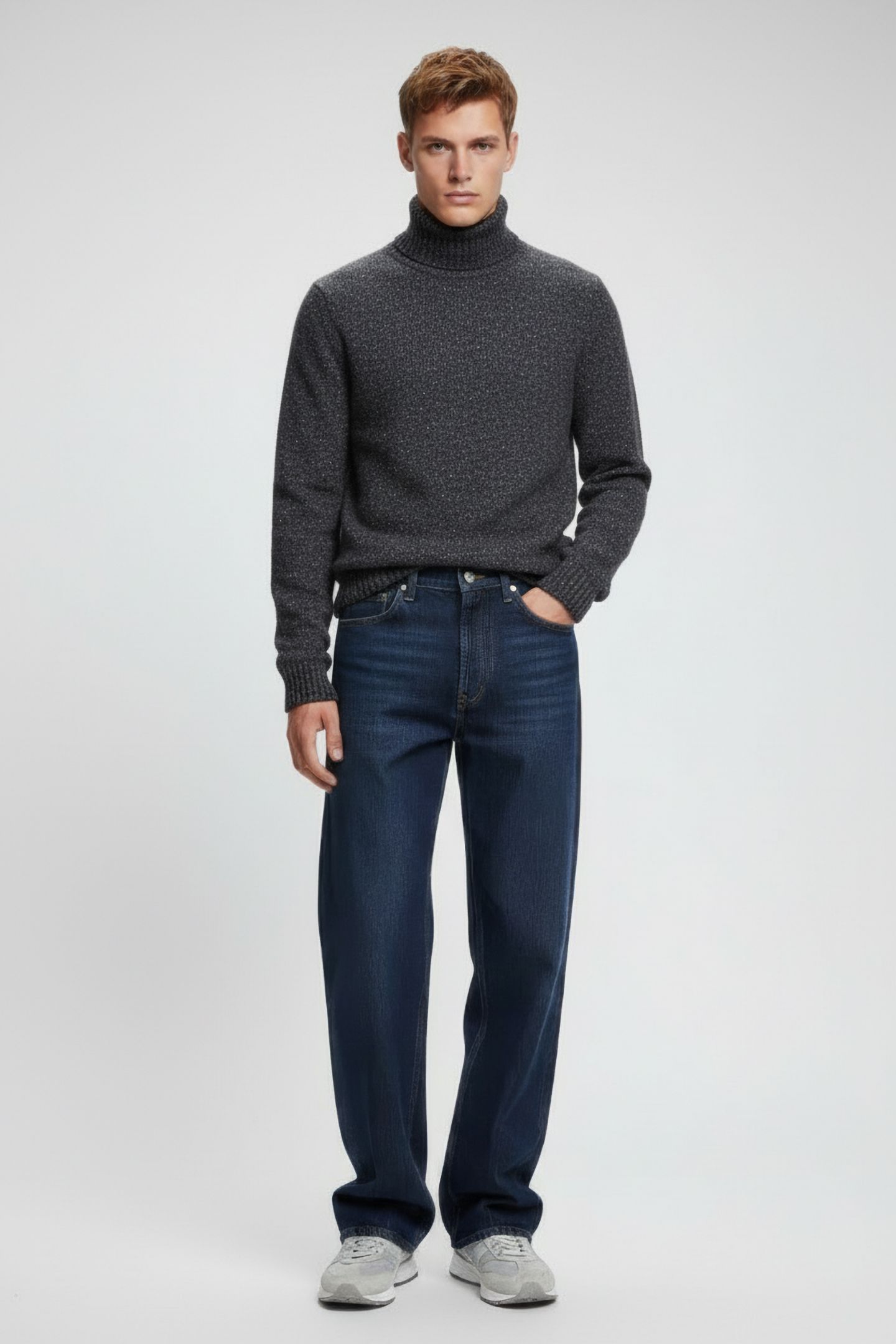 EDUARALF KNIT GREY MELANGE 1