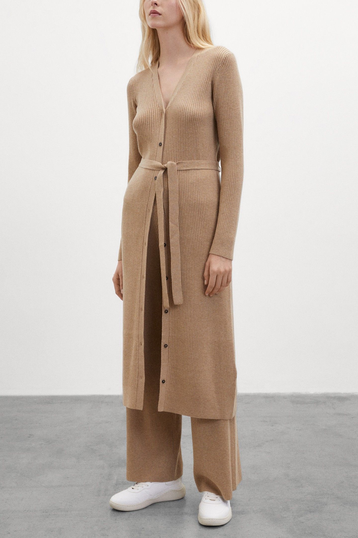 ROMEROALF KNIT CAMEL MELANGE 1