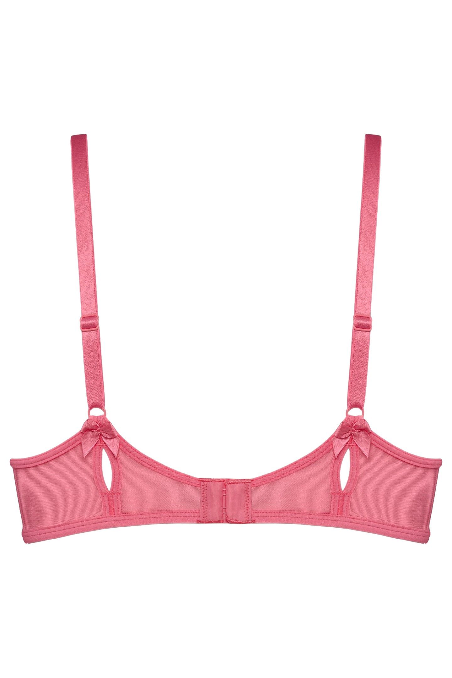 PEEKABOO PINK LEMONADE PLUNGE BALCONY BRA 2