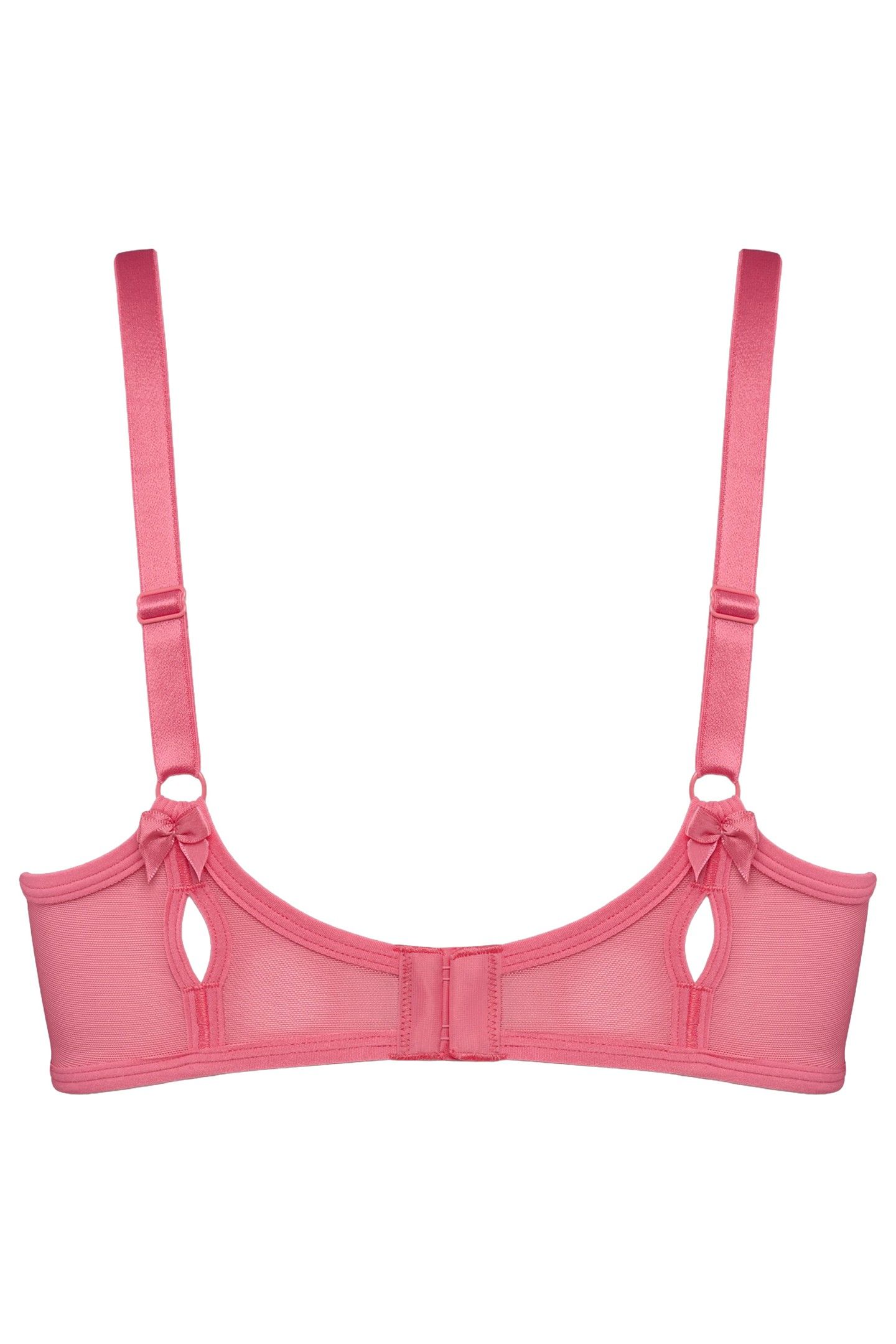 PEEKABOO PINK LEMONADE PLUNGE BALCONY BRA 4