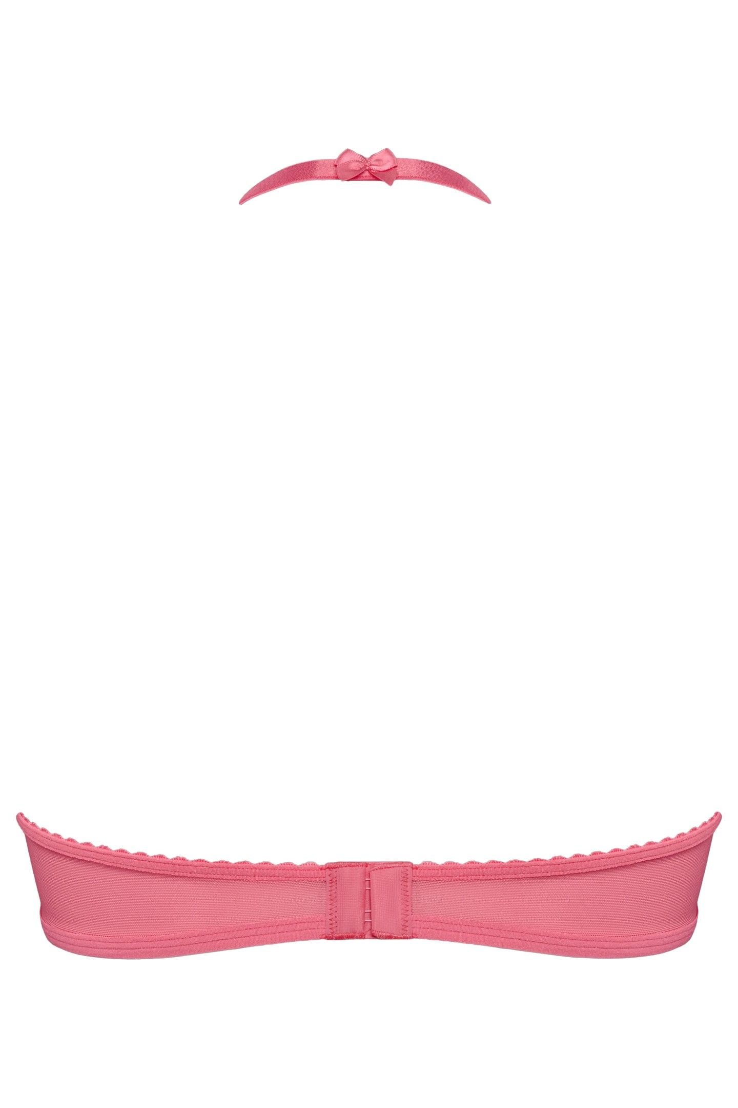 PEEKABOO PINK LEMONADE PLUNGE BALCONY BRA 5