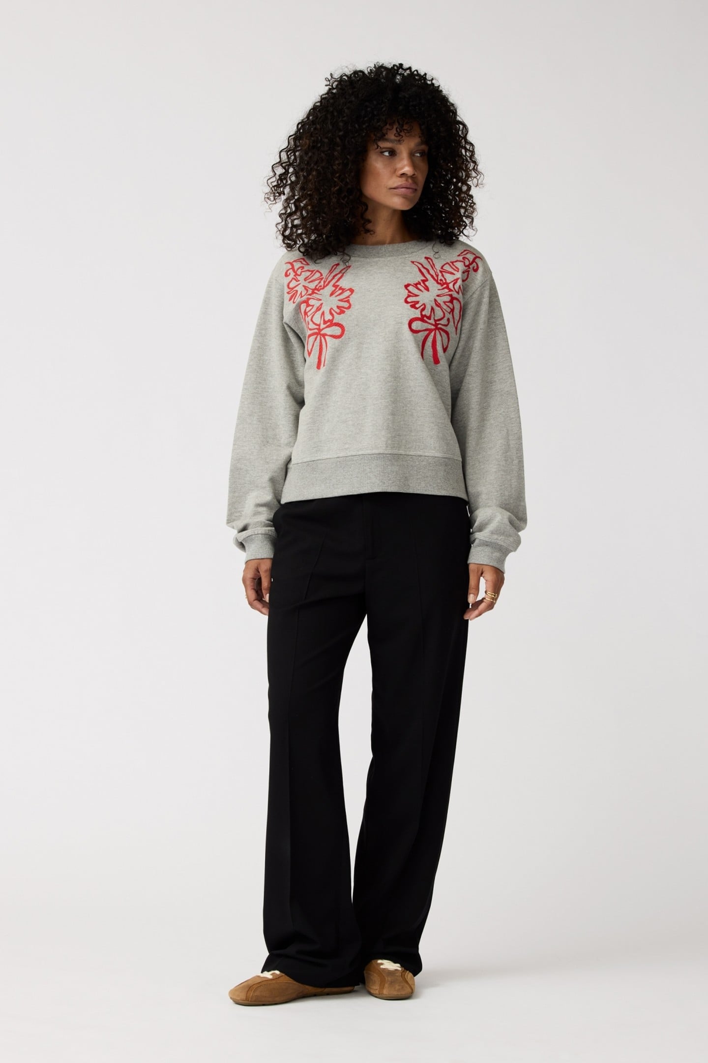 NELLA SWEATER GREY MELANGE 1