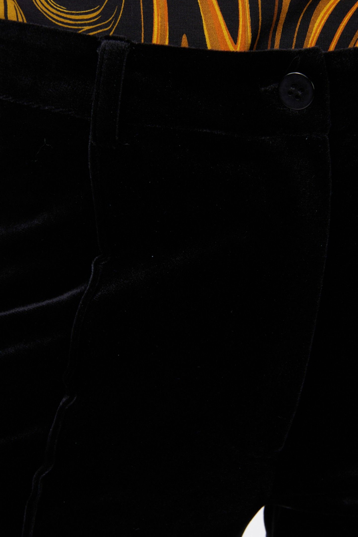 TROUSERS FLAIR VELOURS BLACK 7