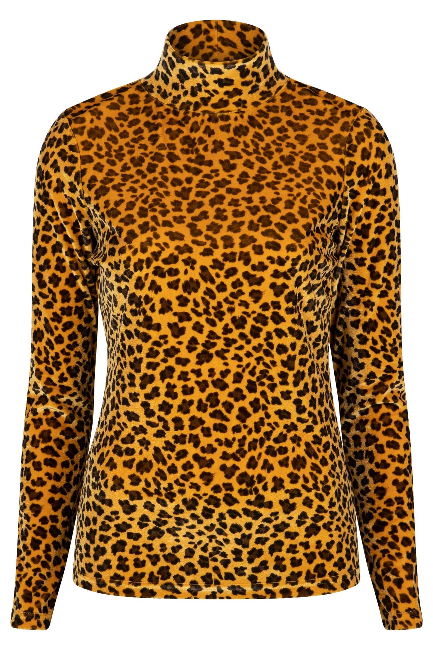 TOP VELOURS PRINTED ANIMAL GOLD 1