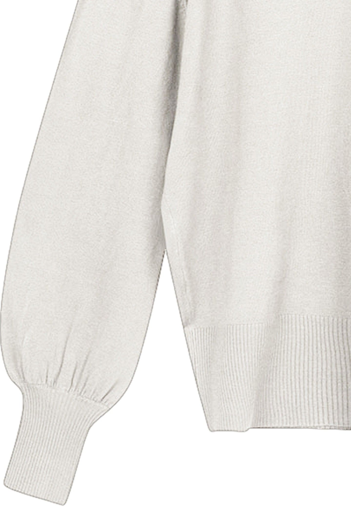 SWEATER BASIC PLEATS COL OFF WHITE 3