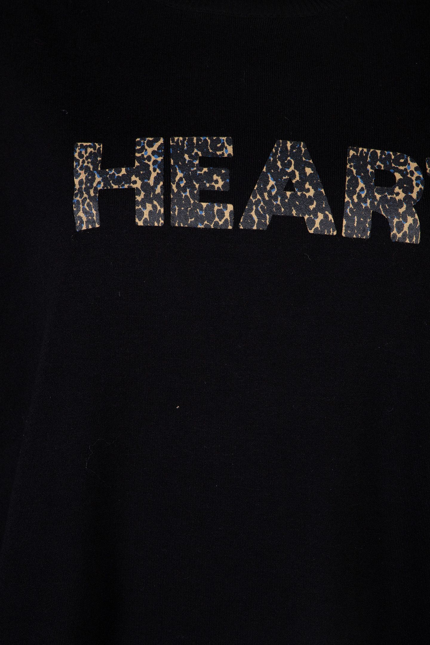 SWEATER LEOPARD “HEART" BLACK 4
