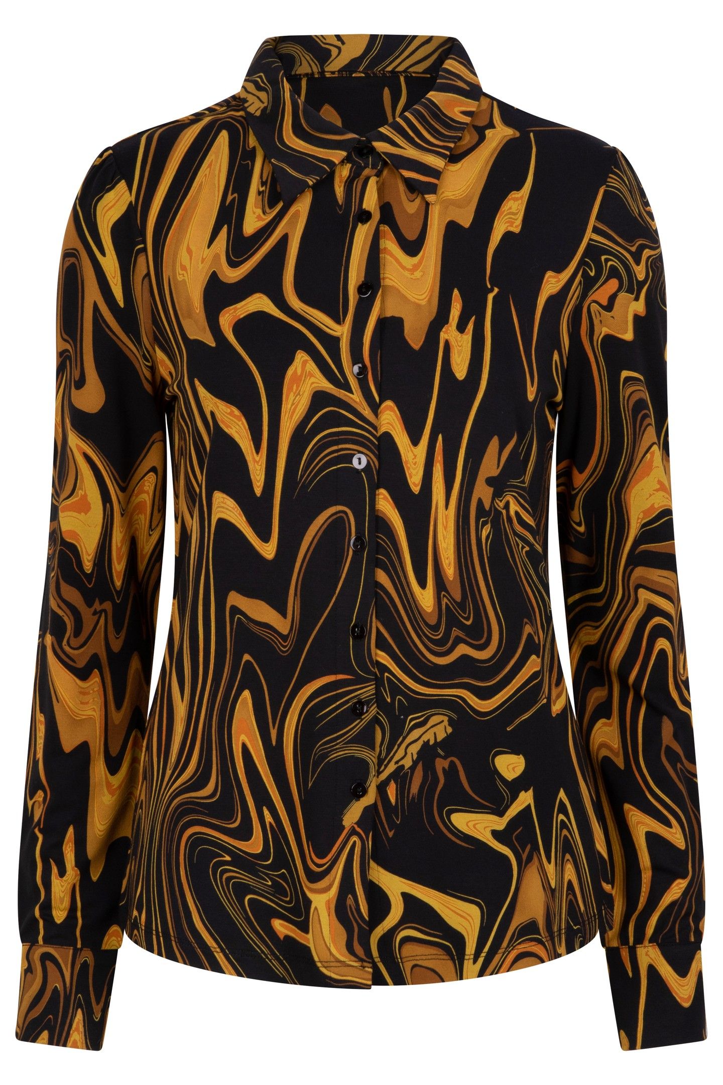 BLOUSE BASIC SWIRL PRINT PRINT 5